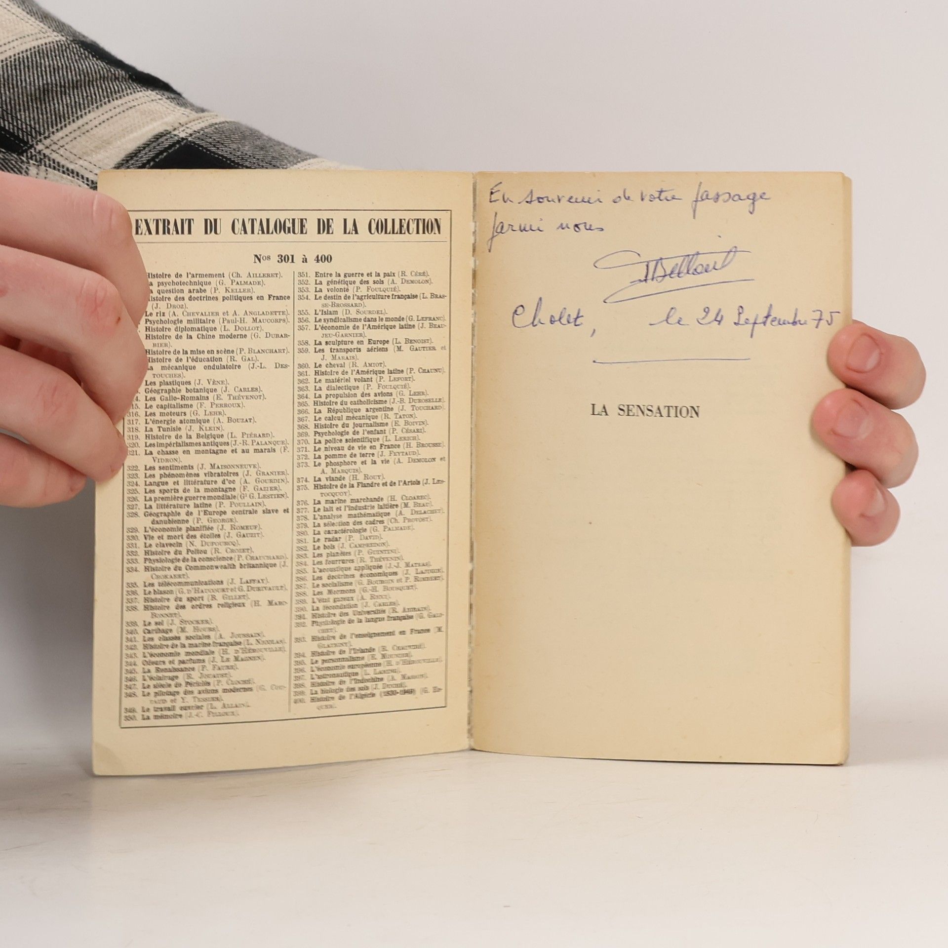Henri Piéron La Sensation