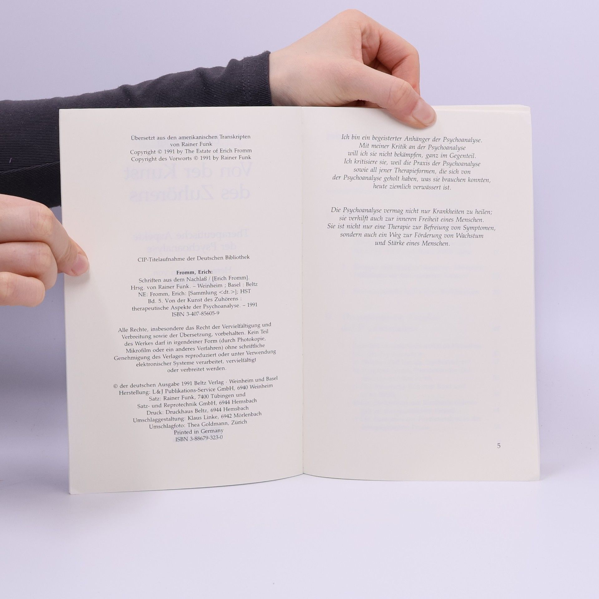 Erich Fromm Von der Kunst des Zuhörens 5