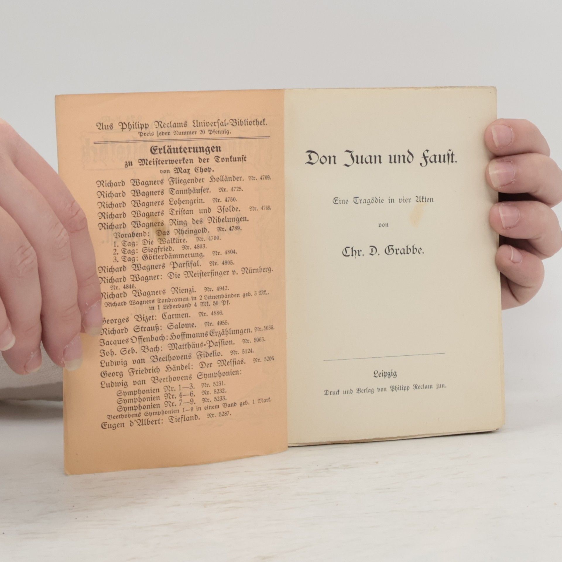 Chr. D. Grabbe Don Juan und Faust