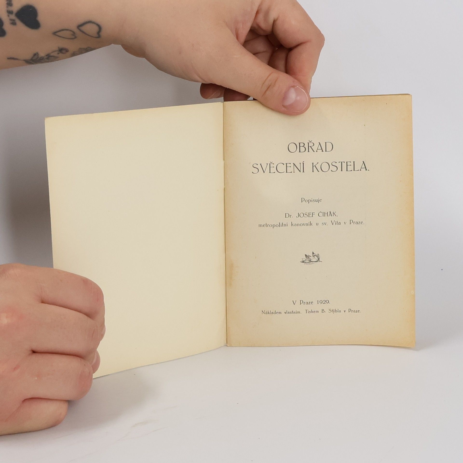 Josef Čihák Obřad svěcení kostela