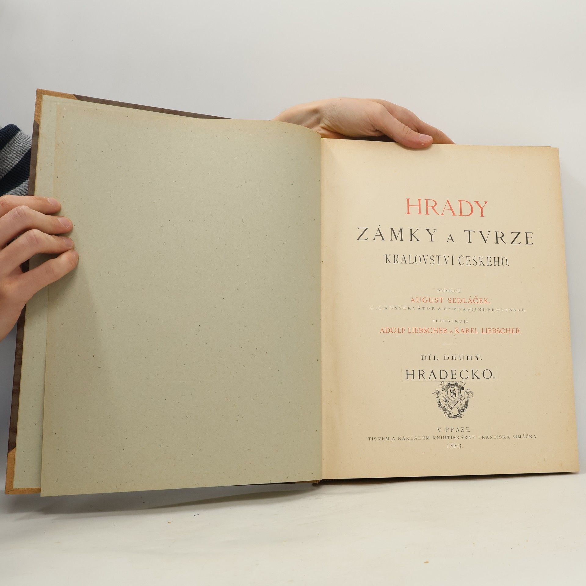 August Sedláček Hrady, zámky a tvrze království českého II. Hradecko
