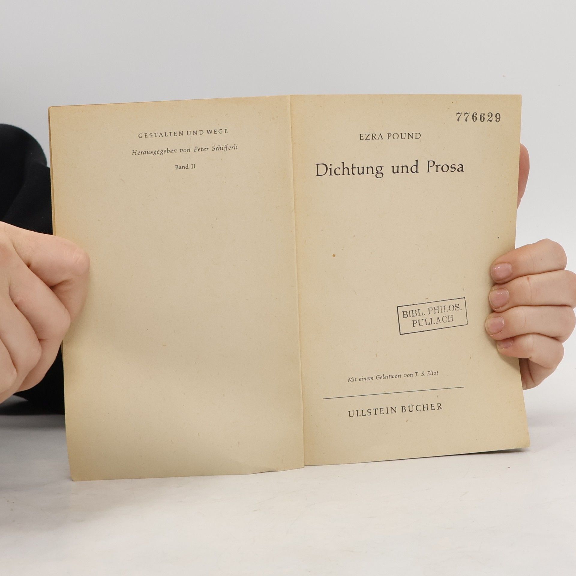Ezra Pound Dichtung und Prosa