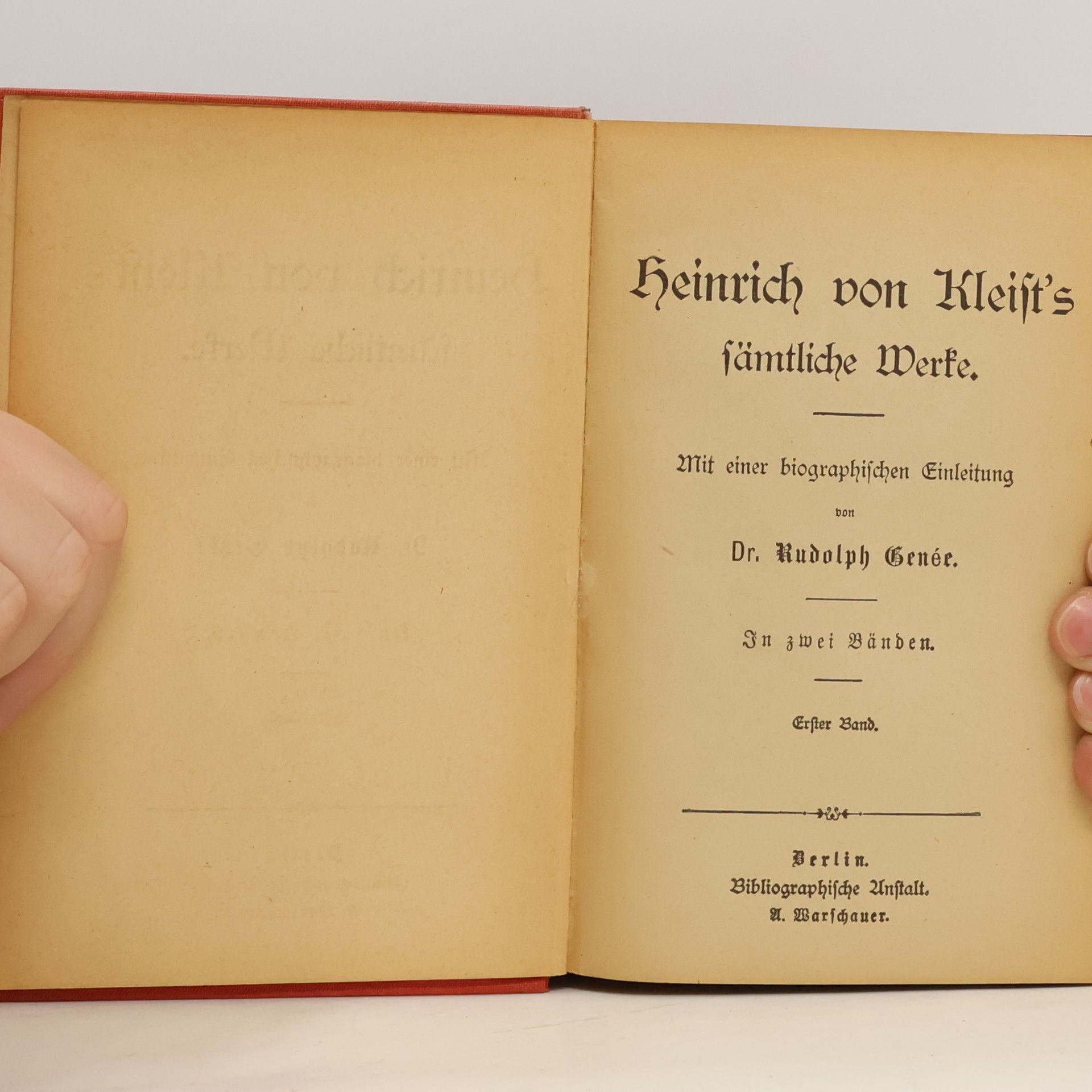 Heinrich von Kleist Kleist's Werke