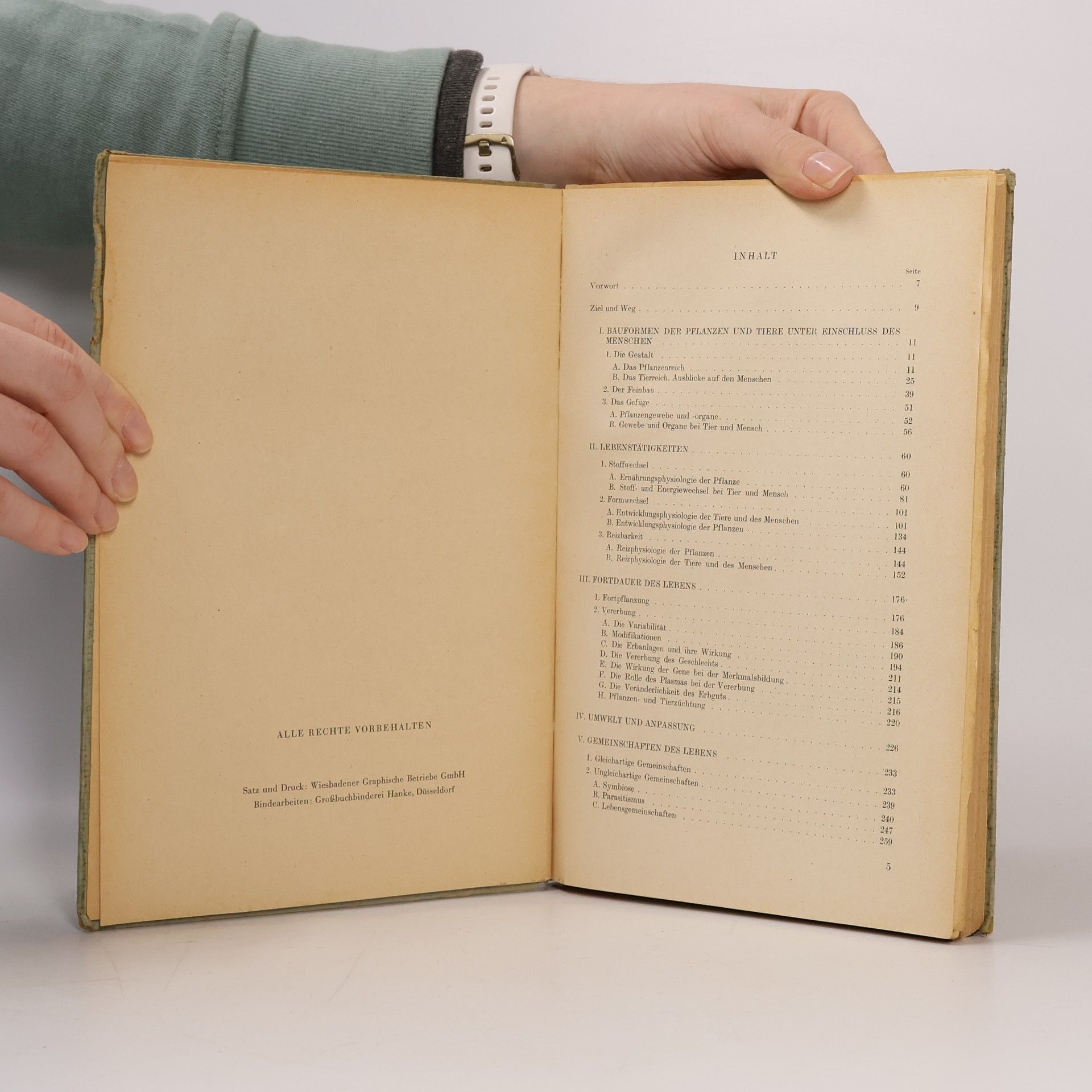 Otto Schmeil Allgemeinen Biologie