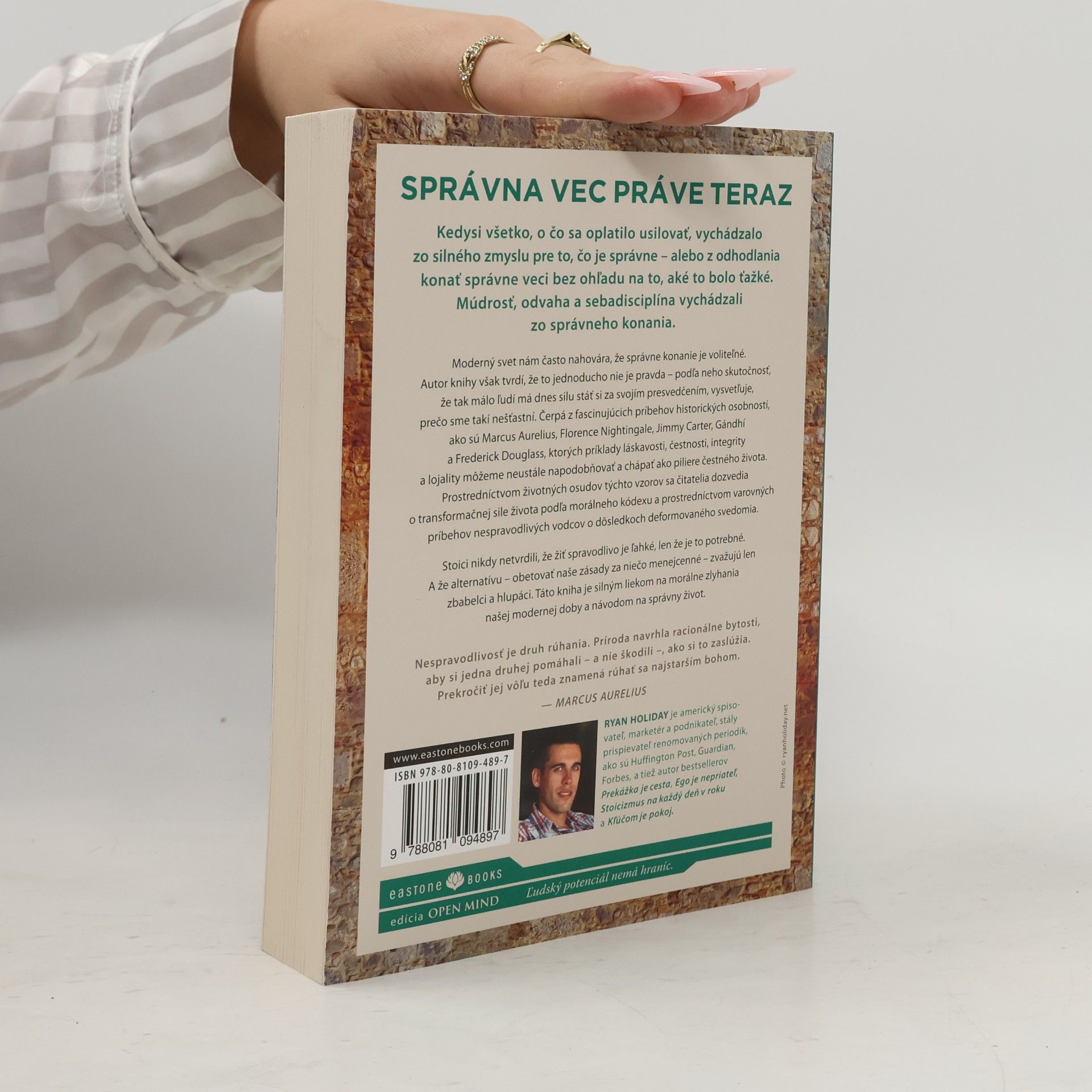 Ryan Holiday Správna vec práve teraz
