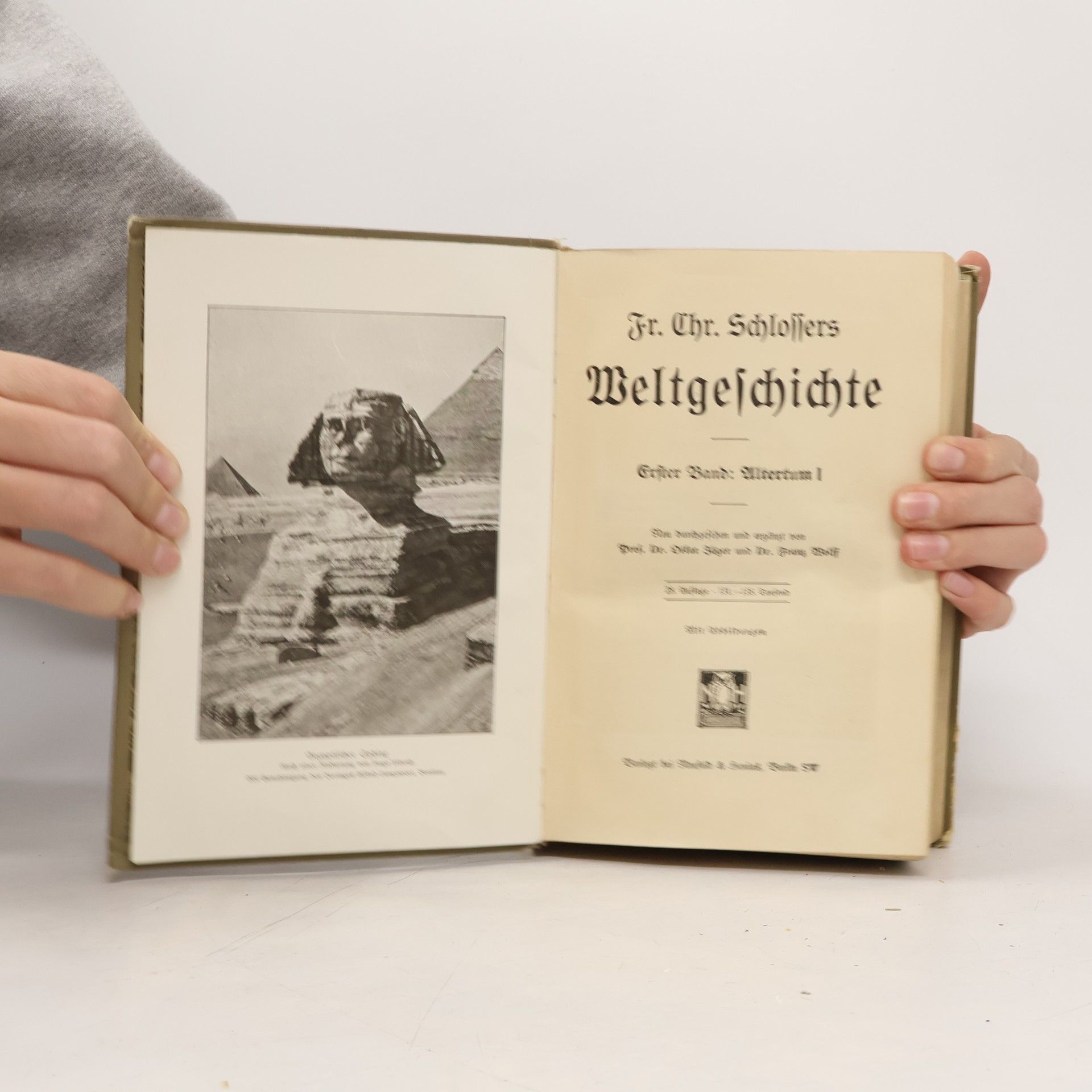 Christoph Friedrich Schlosser Schlossers Welt-Geschichte I-II