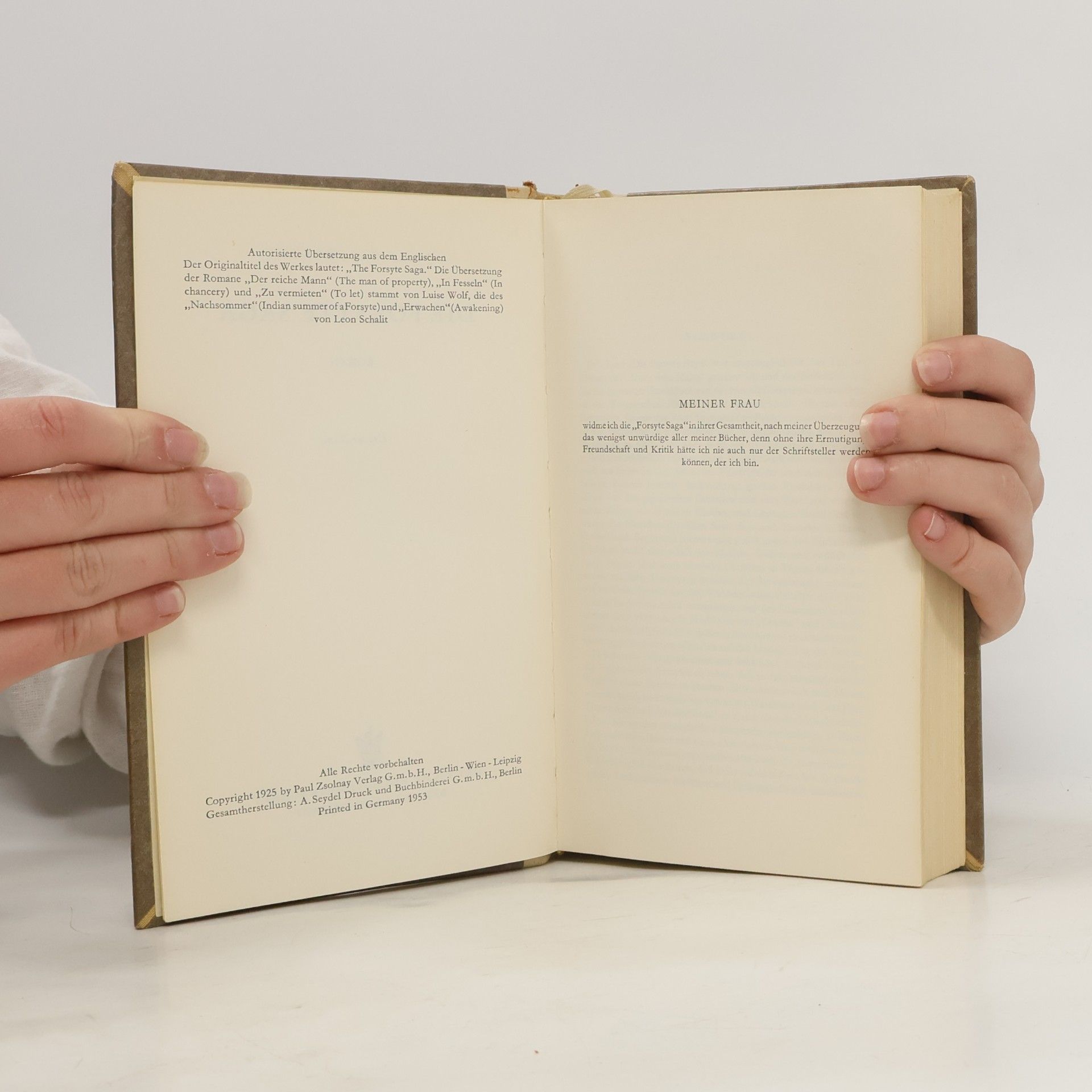 John Galsworthy Die Forsyte Saga I.