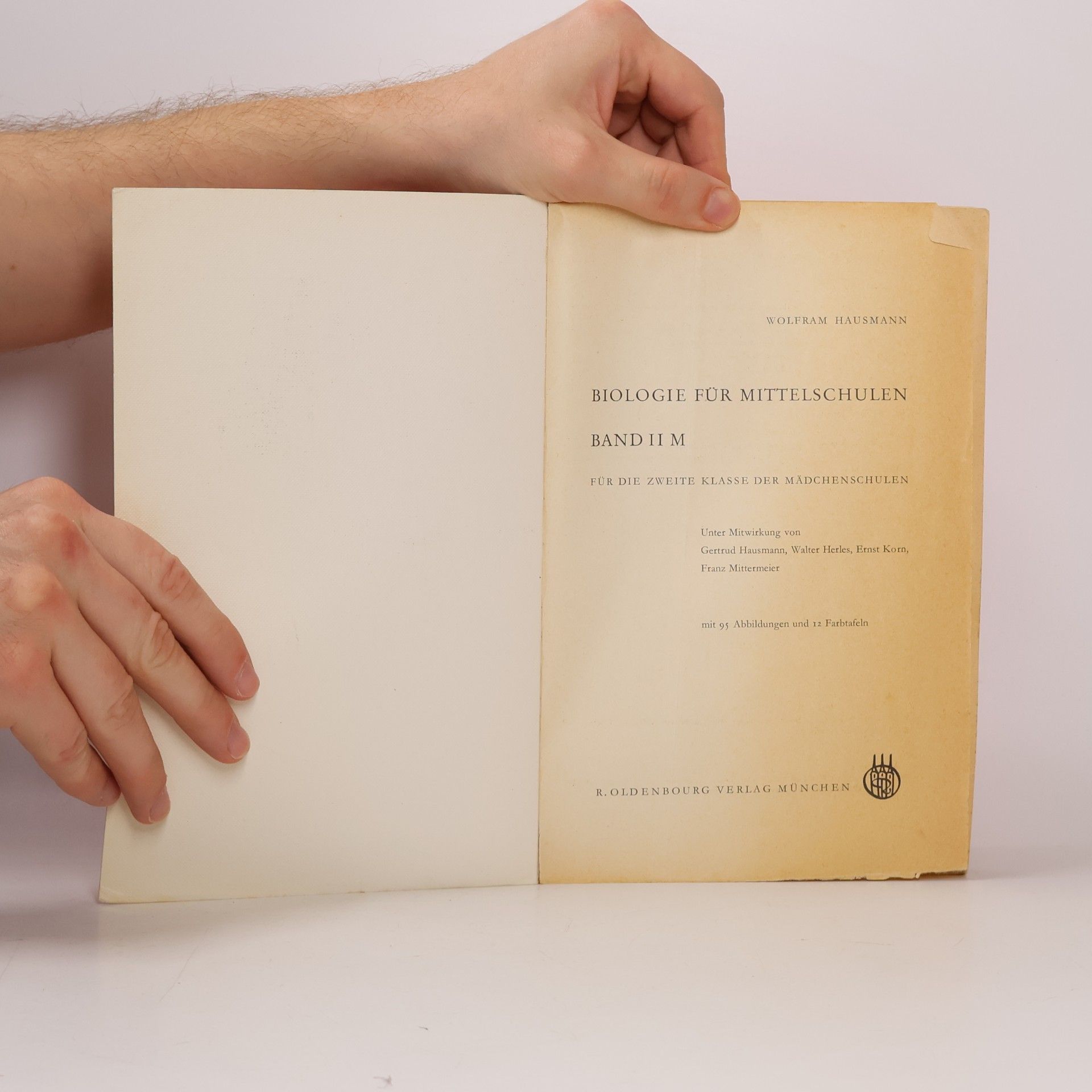 Wolfram Hausmann Biologie für Mittelschulen II M