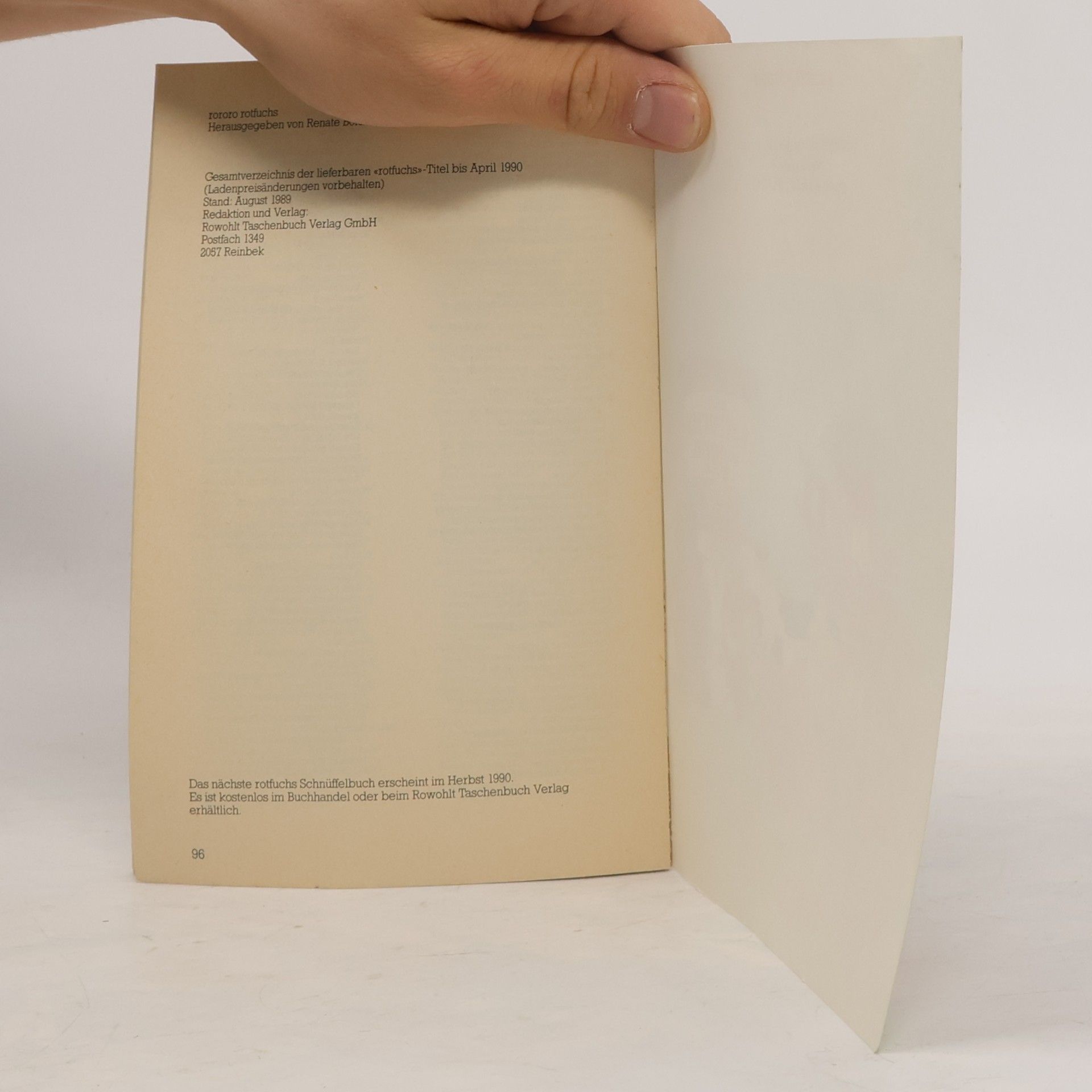 Autores varios Das Rotfuchs Schnüffelbuch