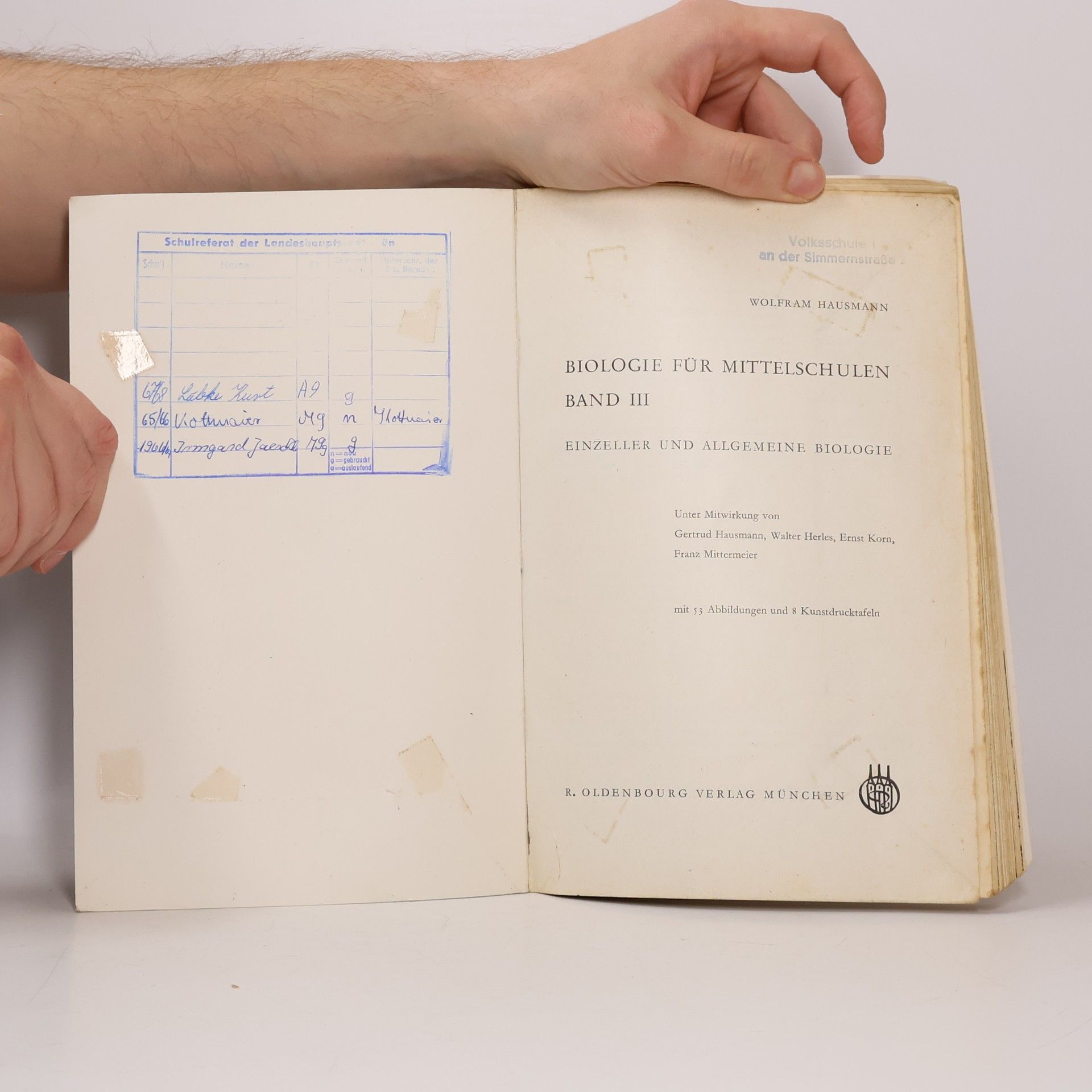 Wolfram Hausmann Biologie für Mittelschulen III