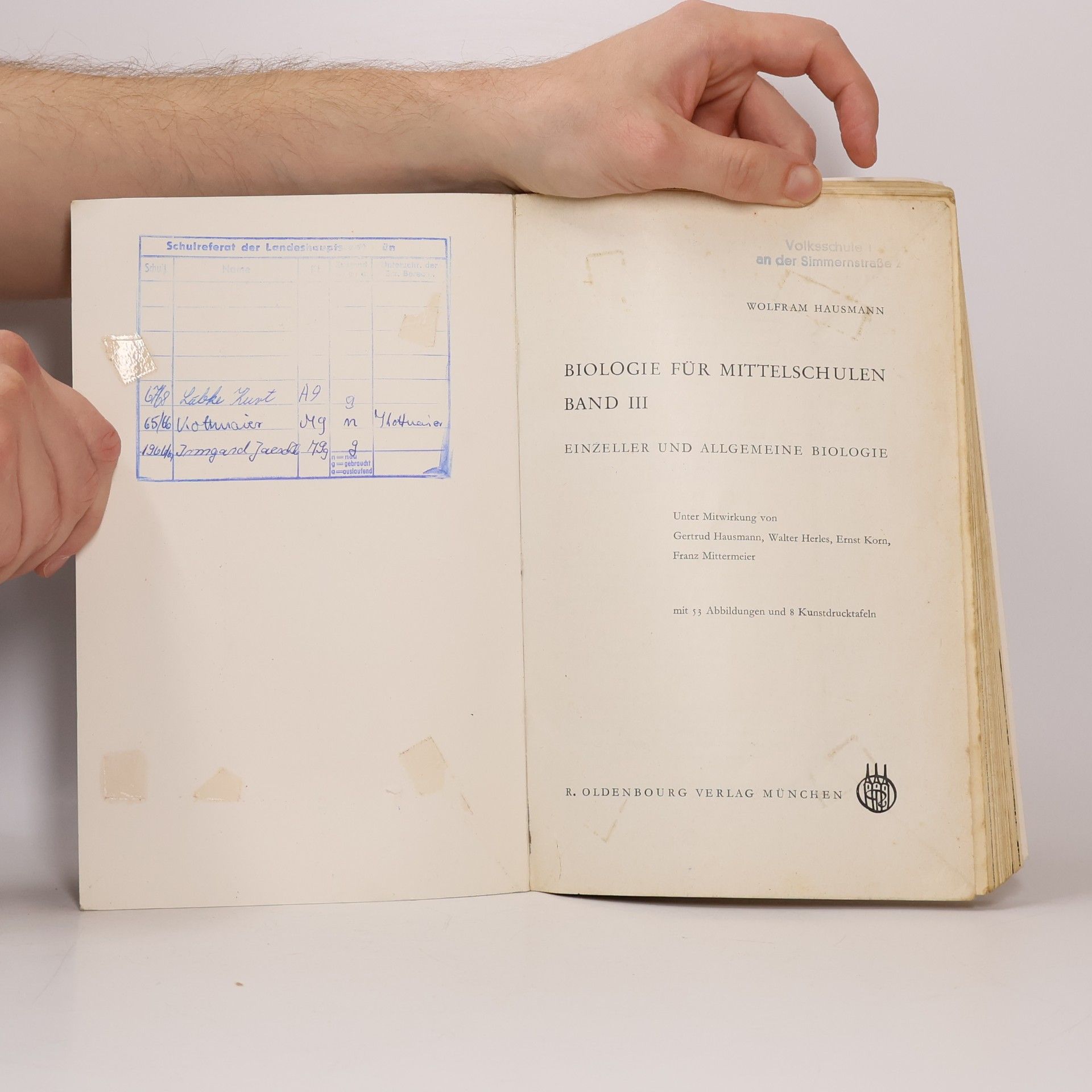 Wolfram Hausmann Biologie für Mittelschulen III