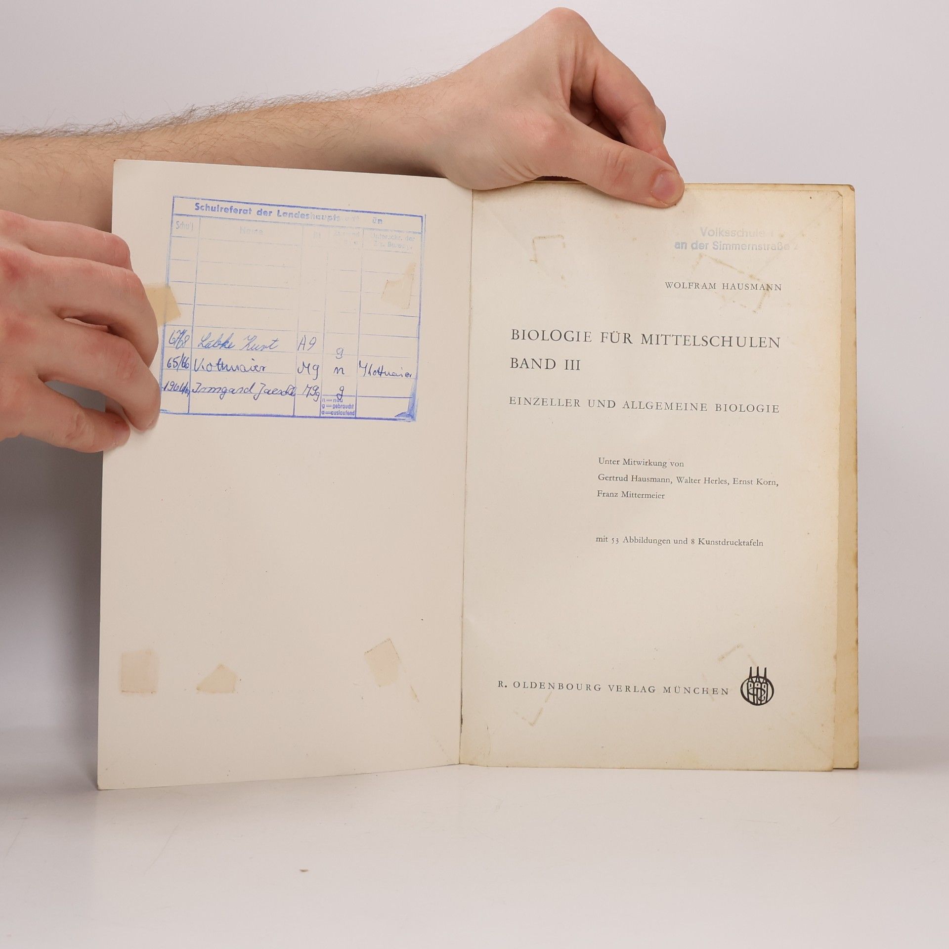 Wolfram Hausmann Biologie für Mittelschulen III