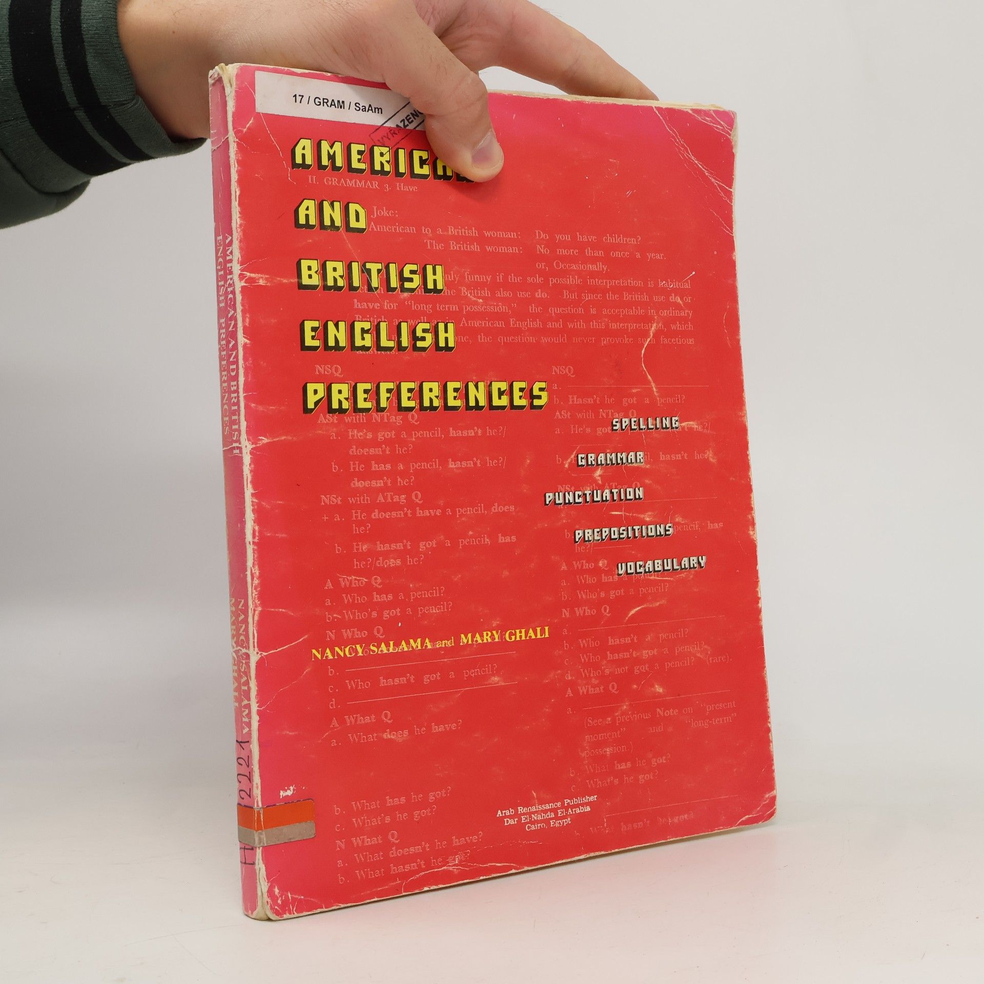 Mary Ghali American and British English Preferences