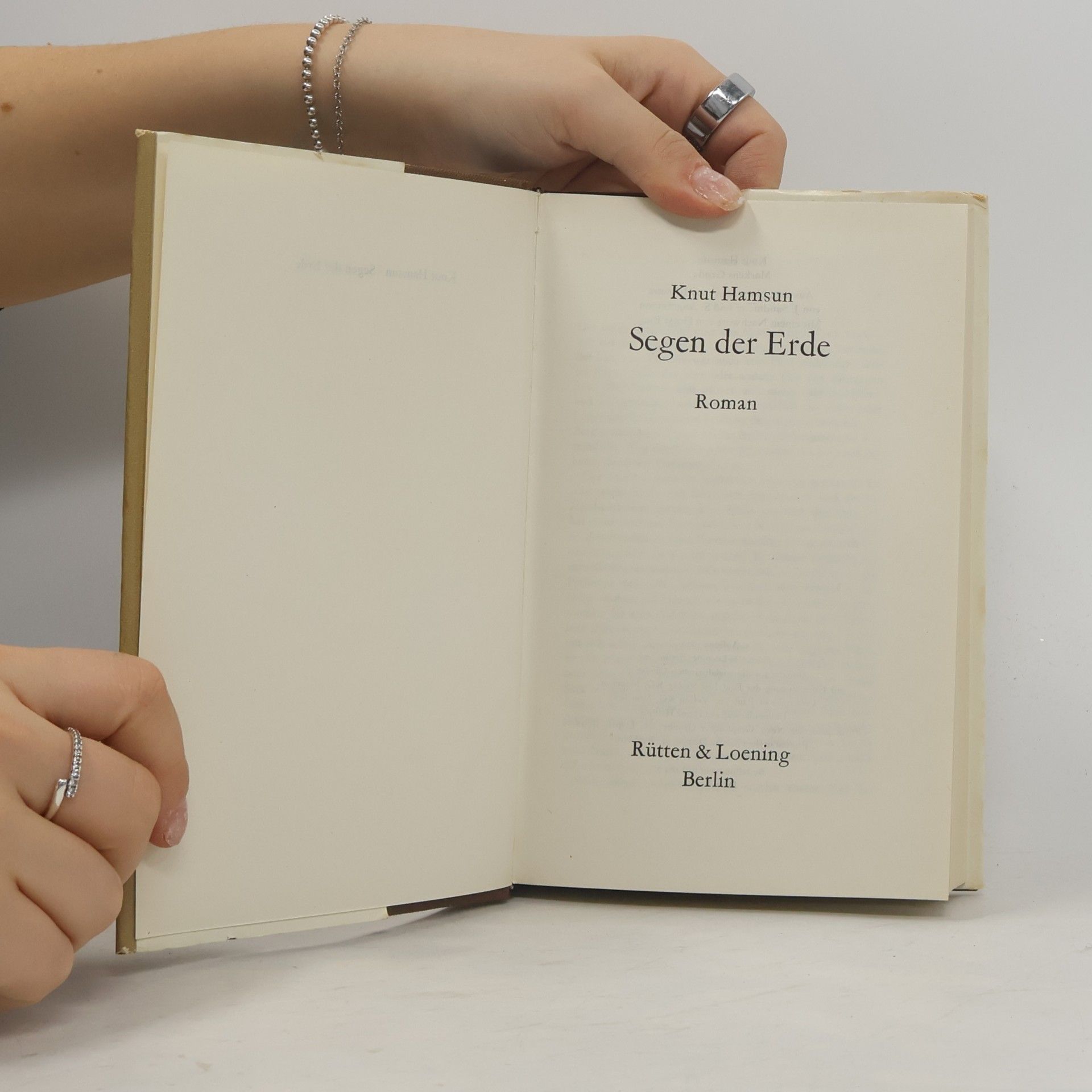 Knut Hamsun Segen der Erde