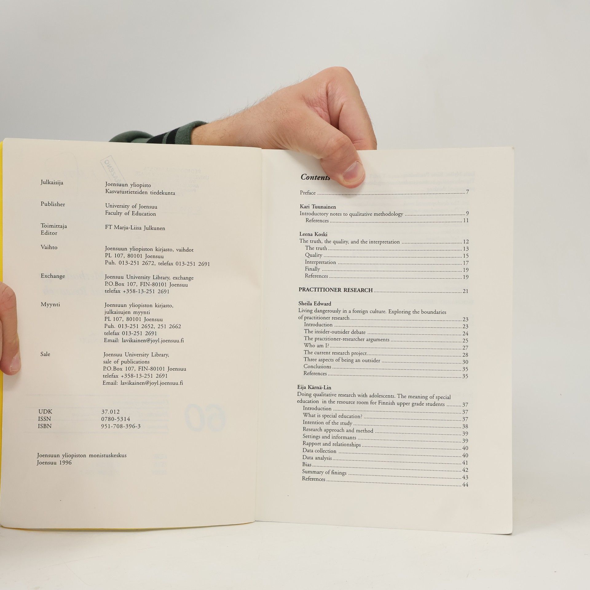 Kyösti Julkunen Qualitative Methodology in Educational Research 60