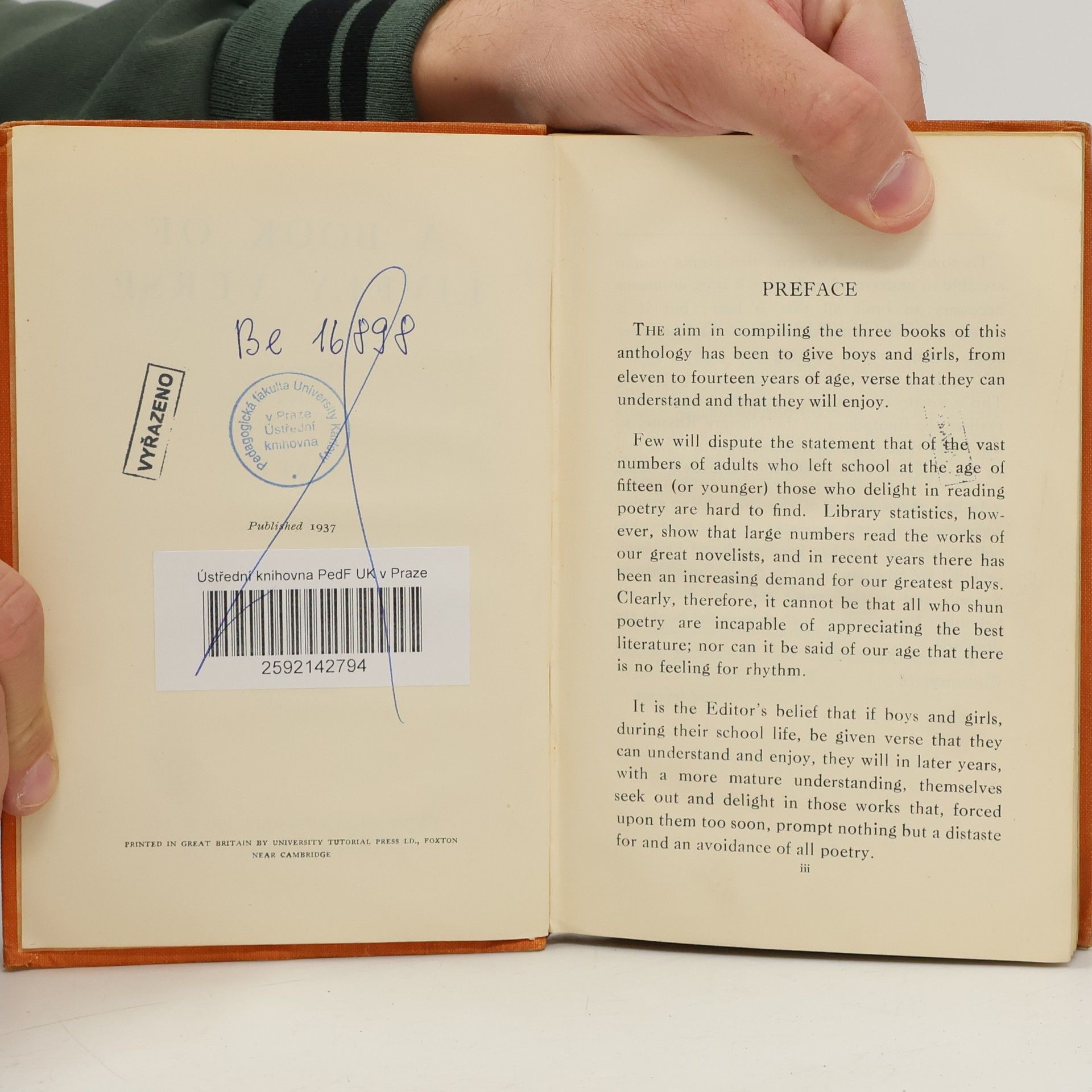 Alan Sauvain A Book of Lively Verse I.