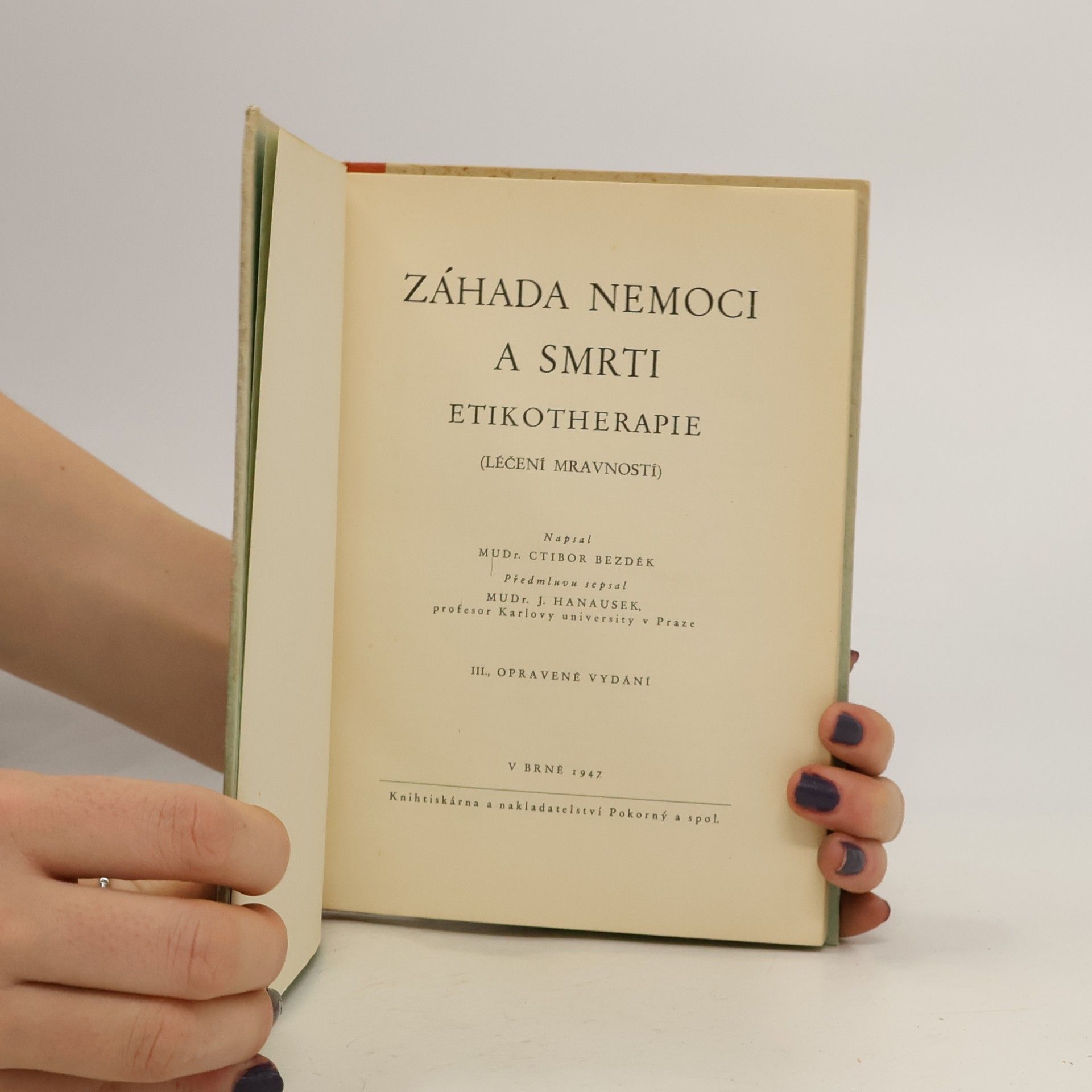 Ctibor Hugo Bezděk Záhada nemoci a smrti