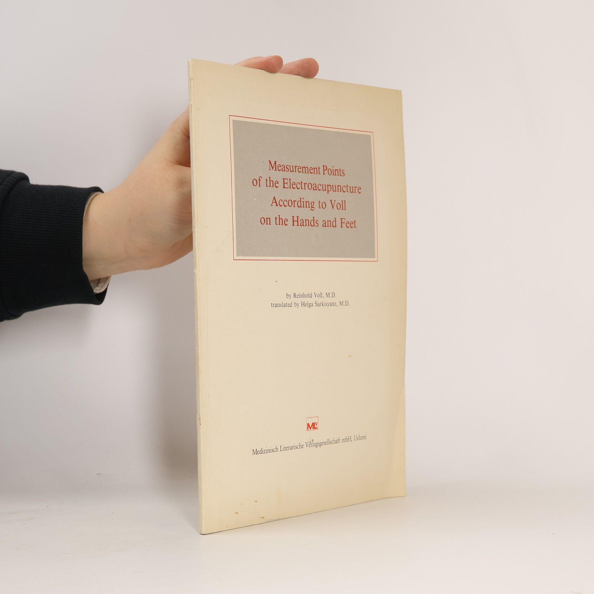 Measurement points of the electroacupuncture according to Voll on the hands and feet