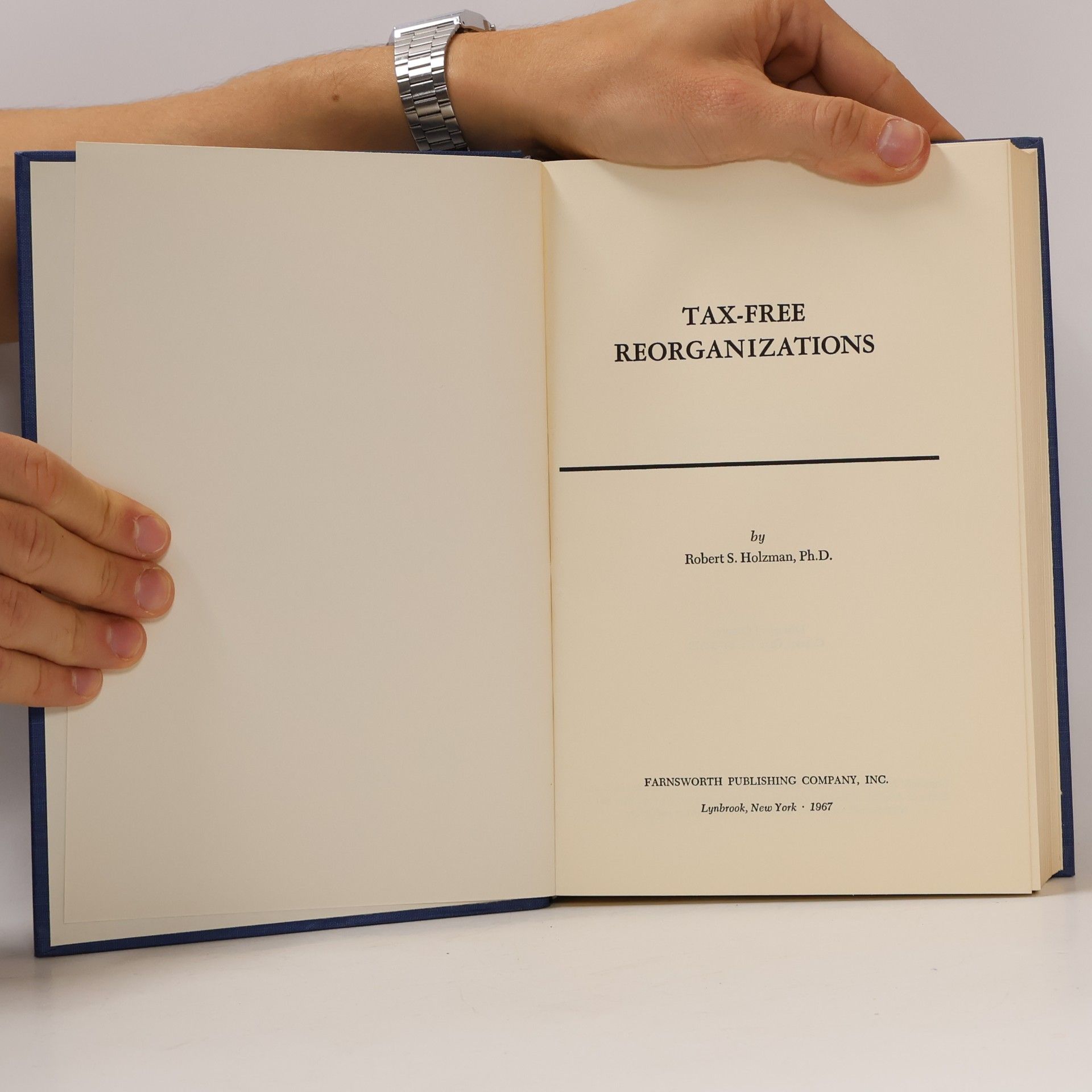 Robert S. Holzman Tax-Free Reorganizations