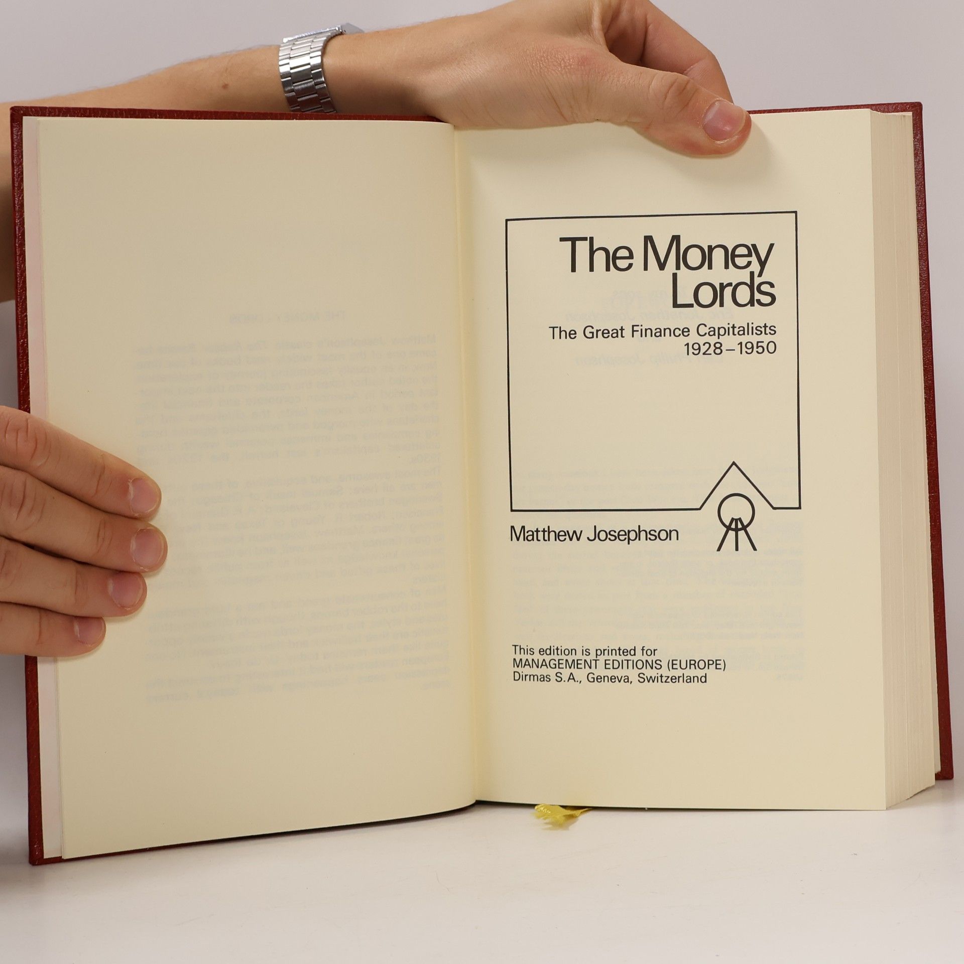 Matthew Josephson The Money Lords