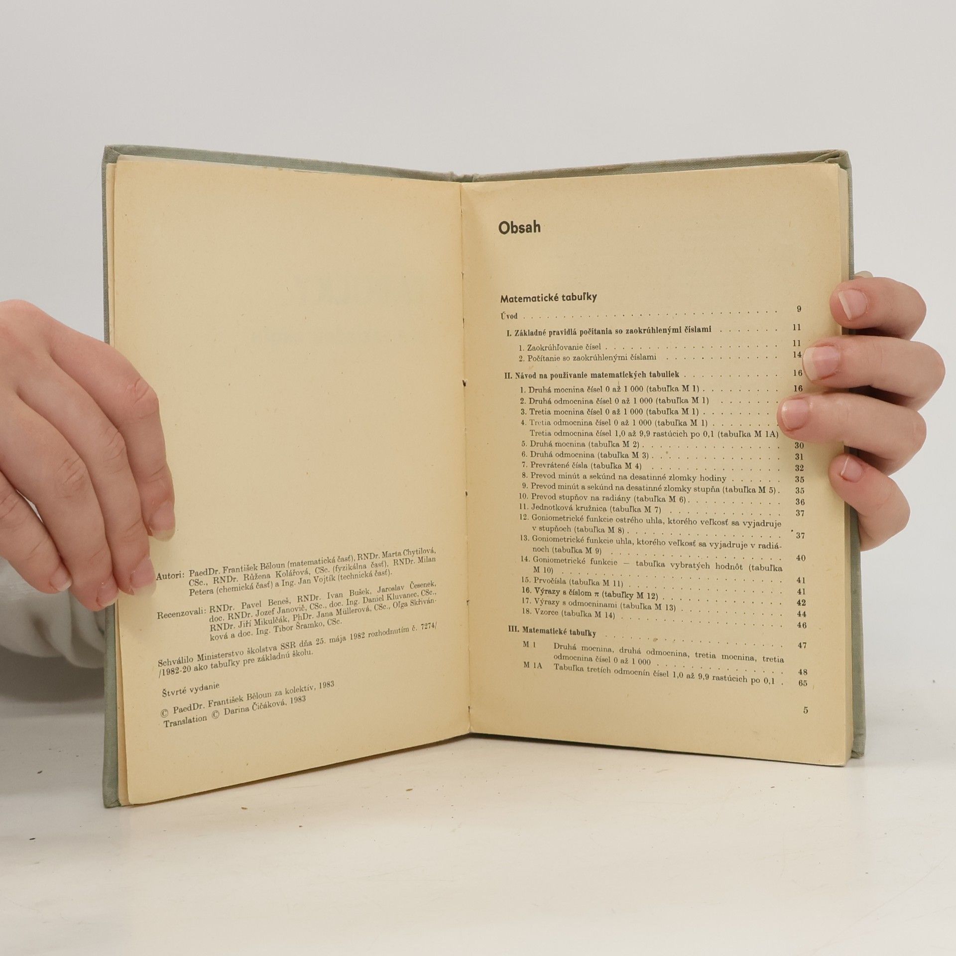 Various authors Tabuľky pre základnú školu