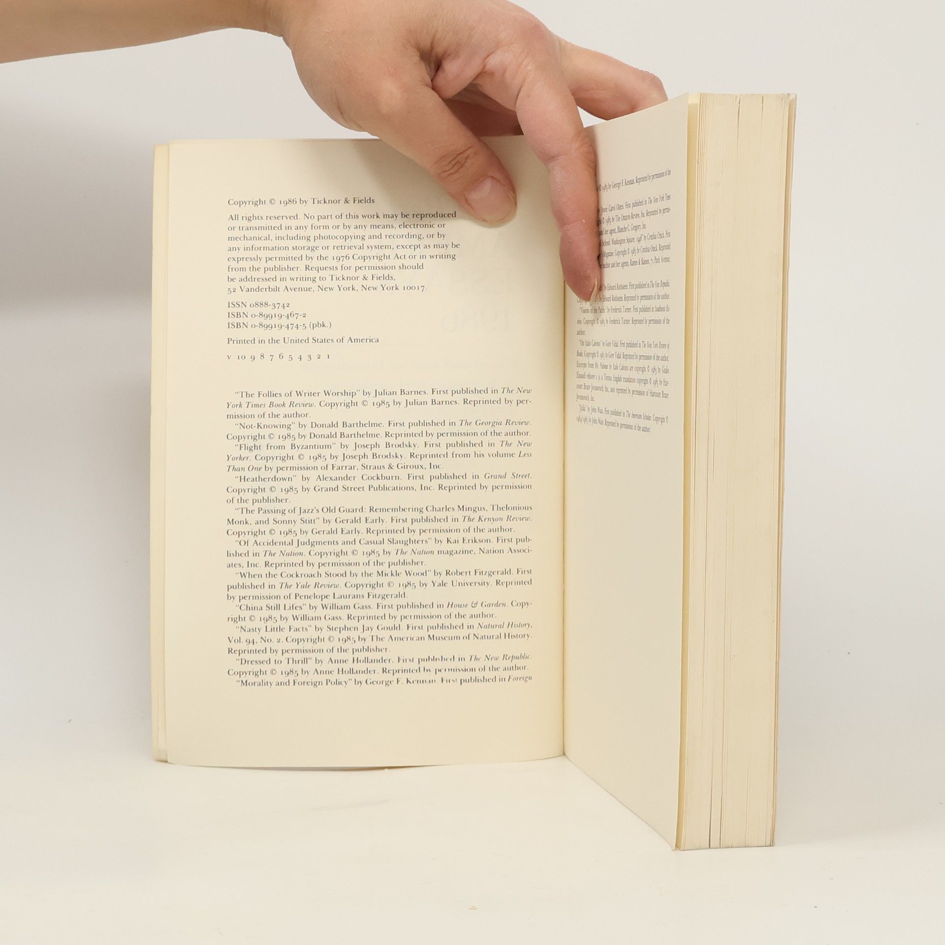 Elizabeth Hardwick The Best American Essays 1986