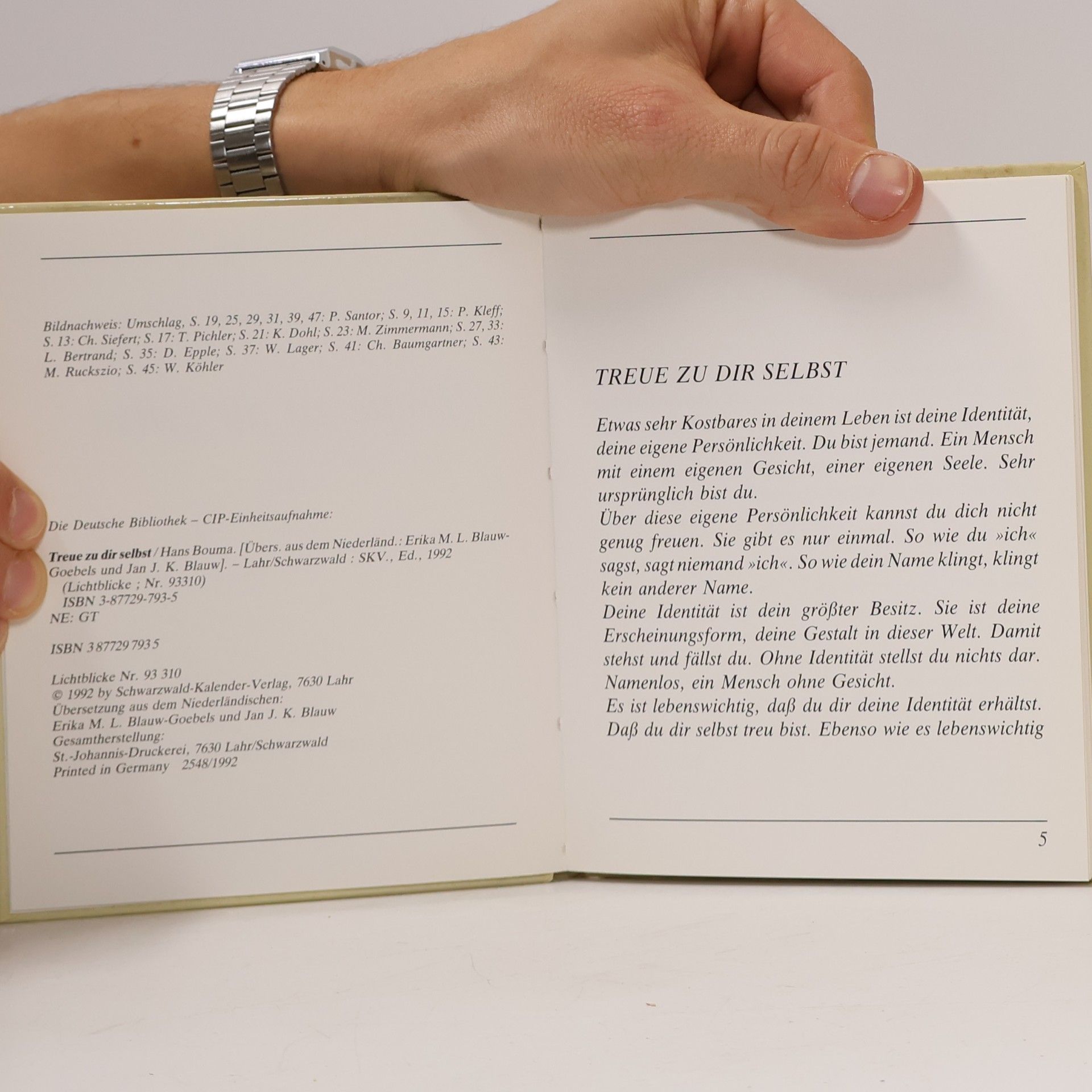 Hans Bouma Treue zu dir selbst
