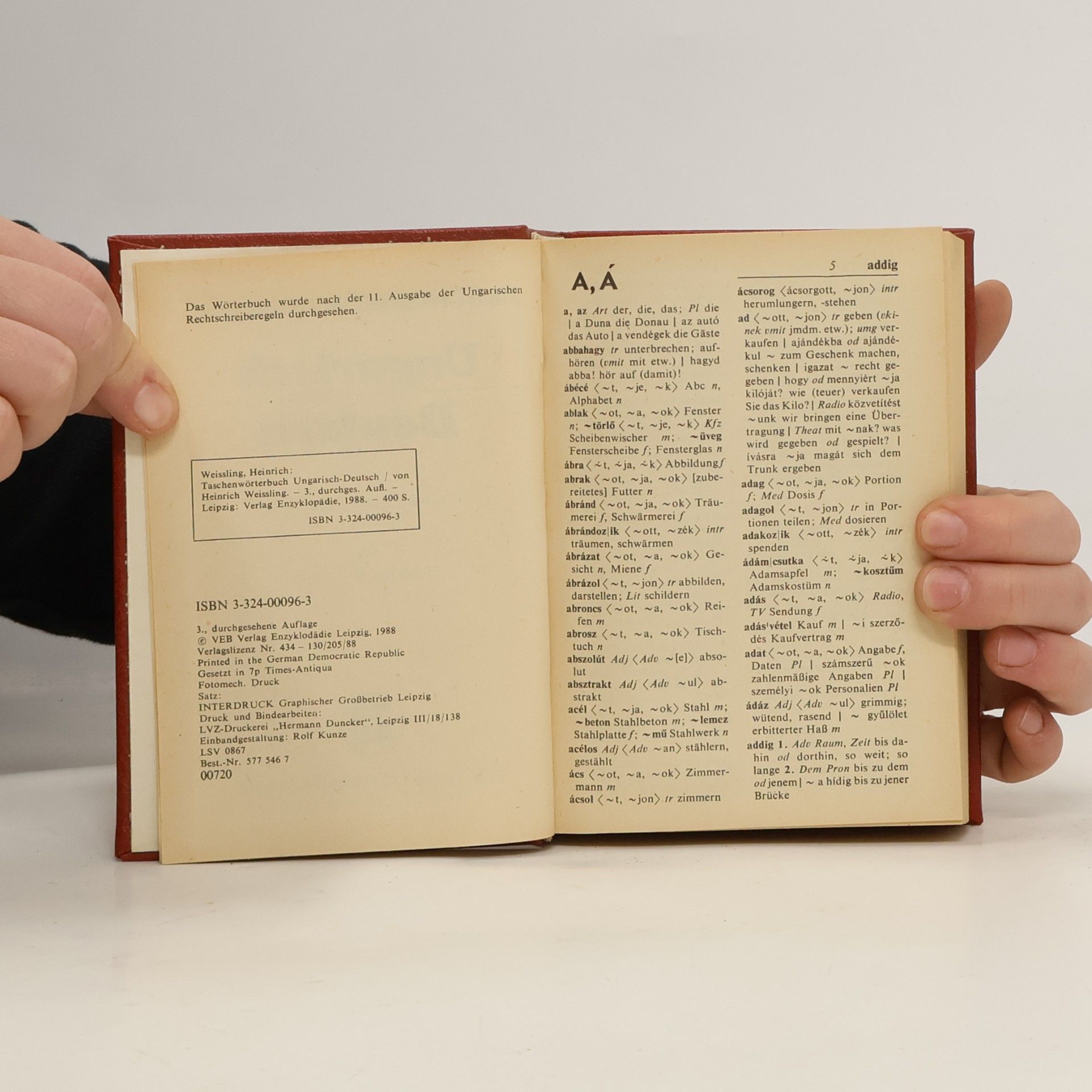Heinrich Weissling Taschenwörterbuch