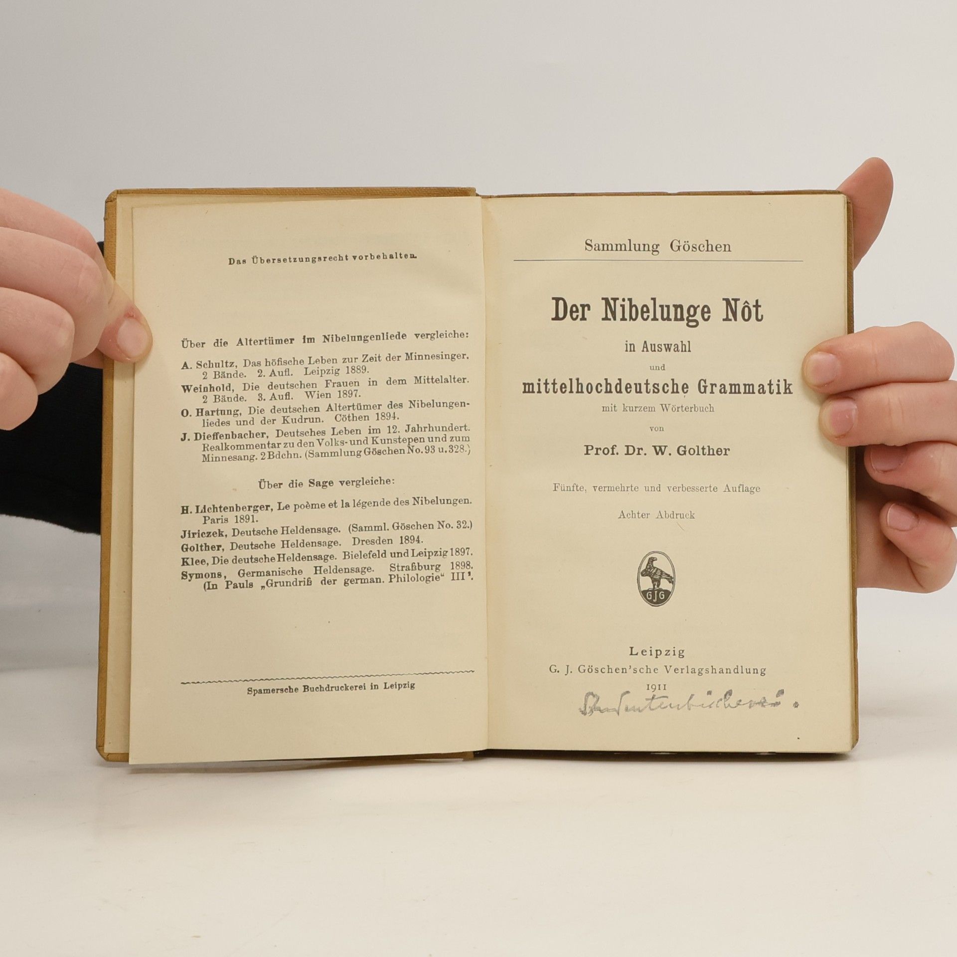 Wolfgang Golther Der Nibelunge Nôt I
