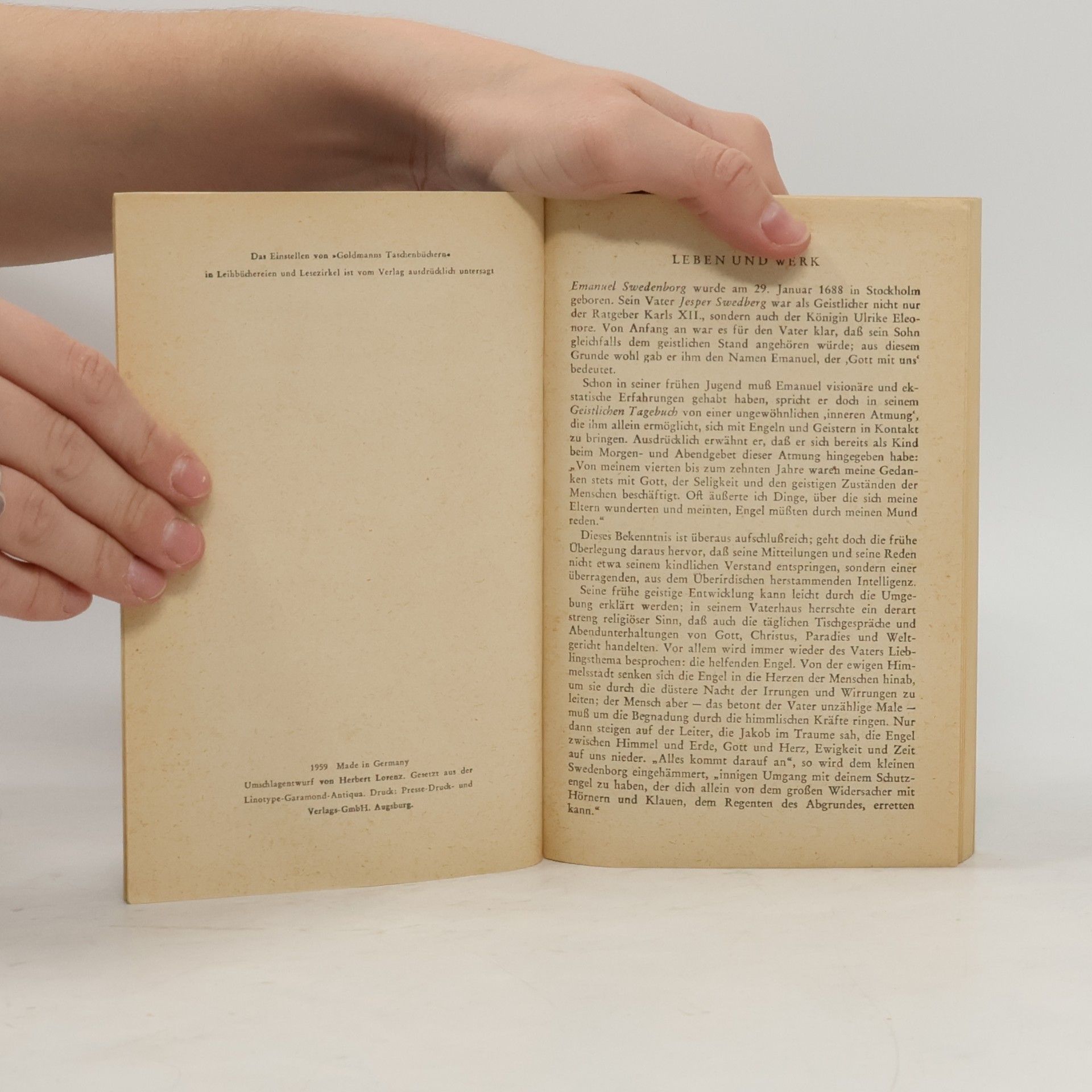Emanuel Swedenborg Vision und Ekstase