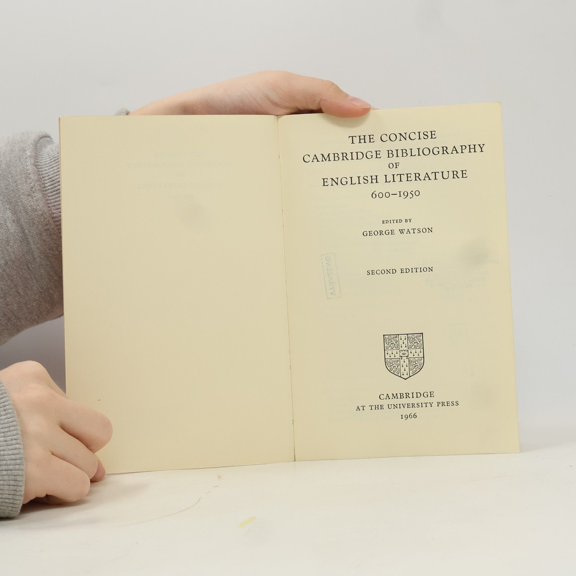 Kolektív autorov The Concise Cambridge Bibliography of English Literature