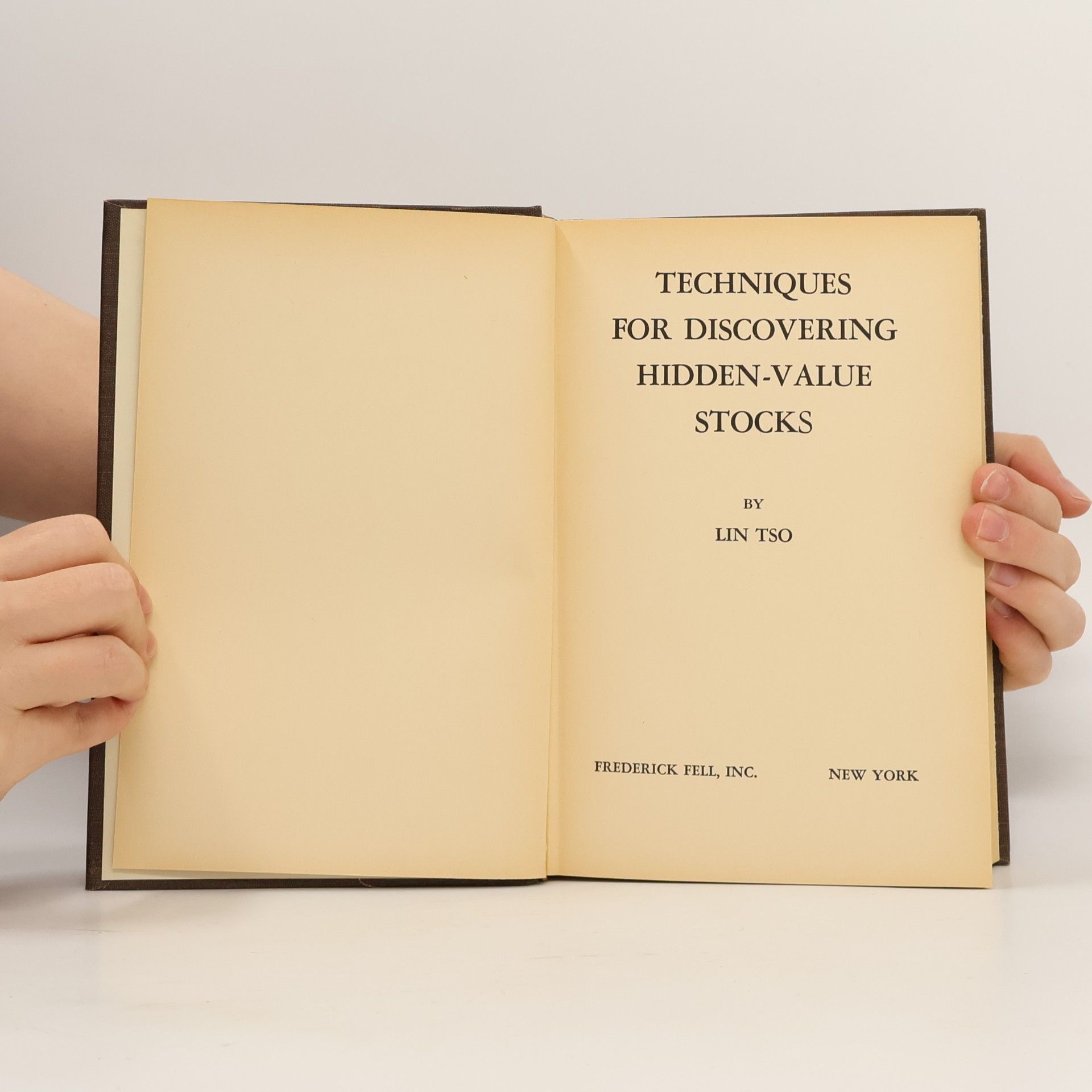 Lin Tso Techniques For Discovering Hidden Value Stocks