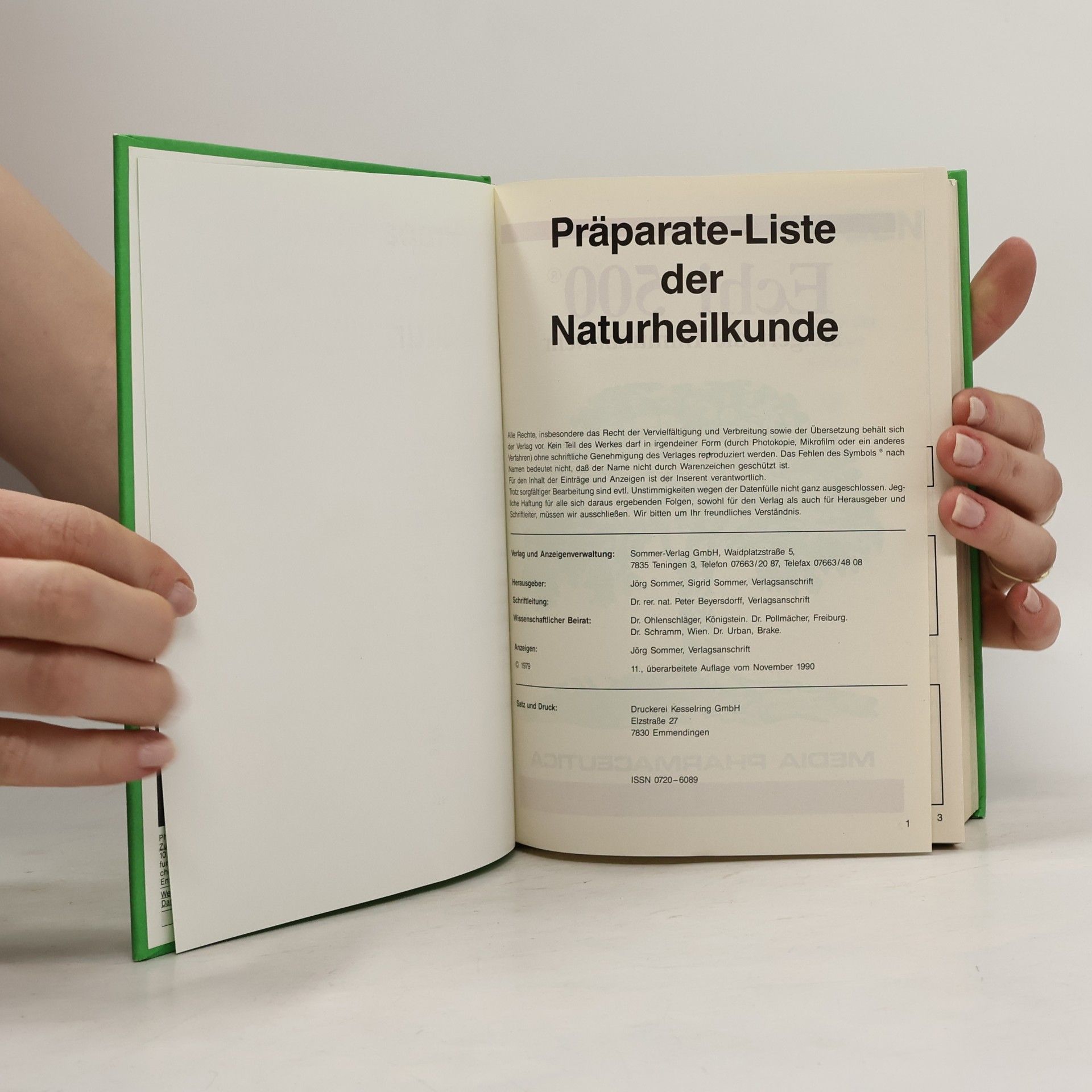 Various authors Präparate-Liste der Naturheilkunde 1991
