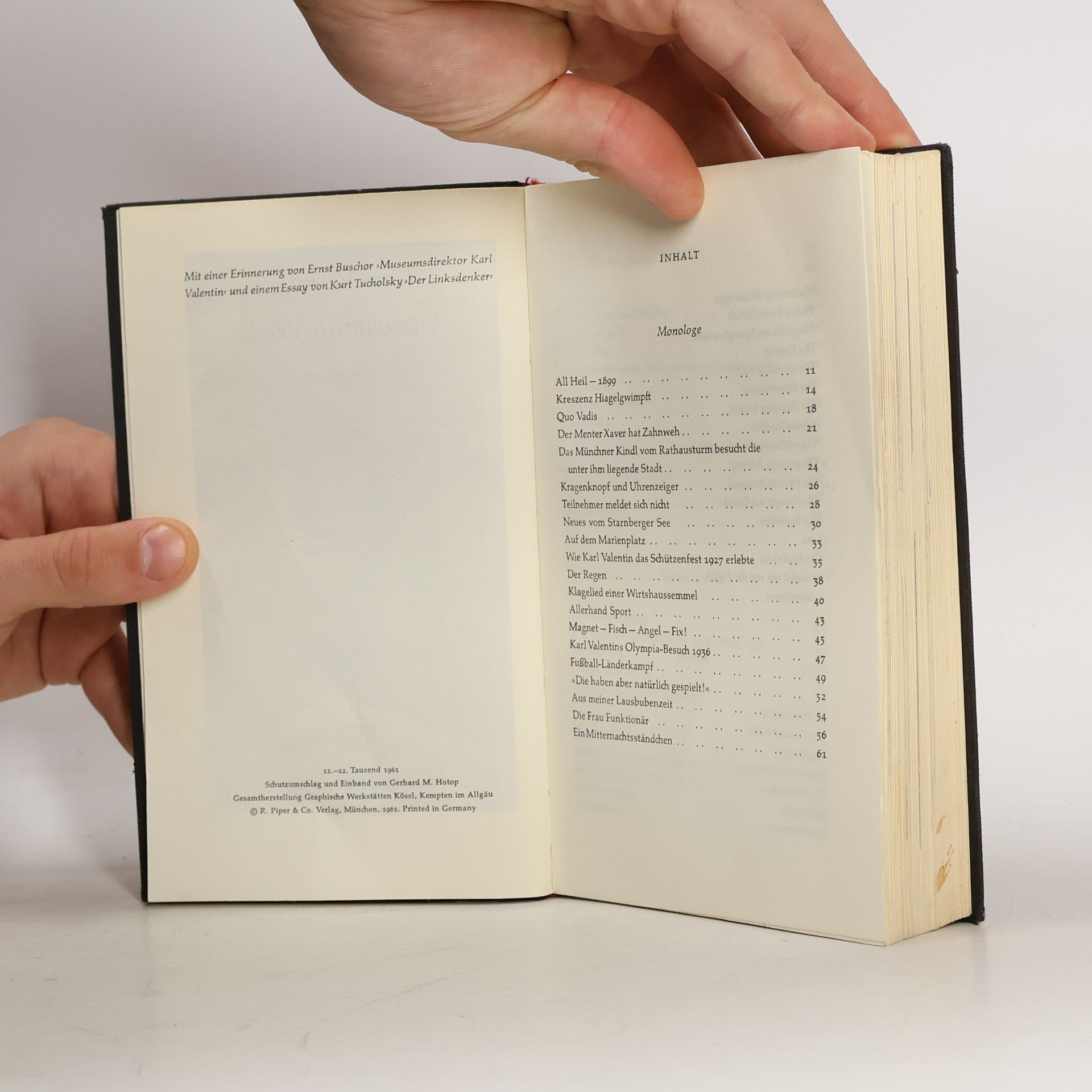 Karl Valentin Karl Valentin's Gesammelte Werke