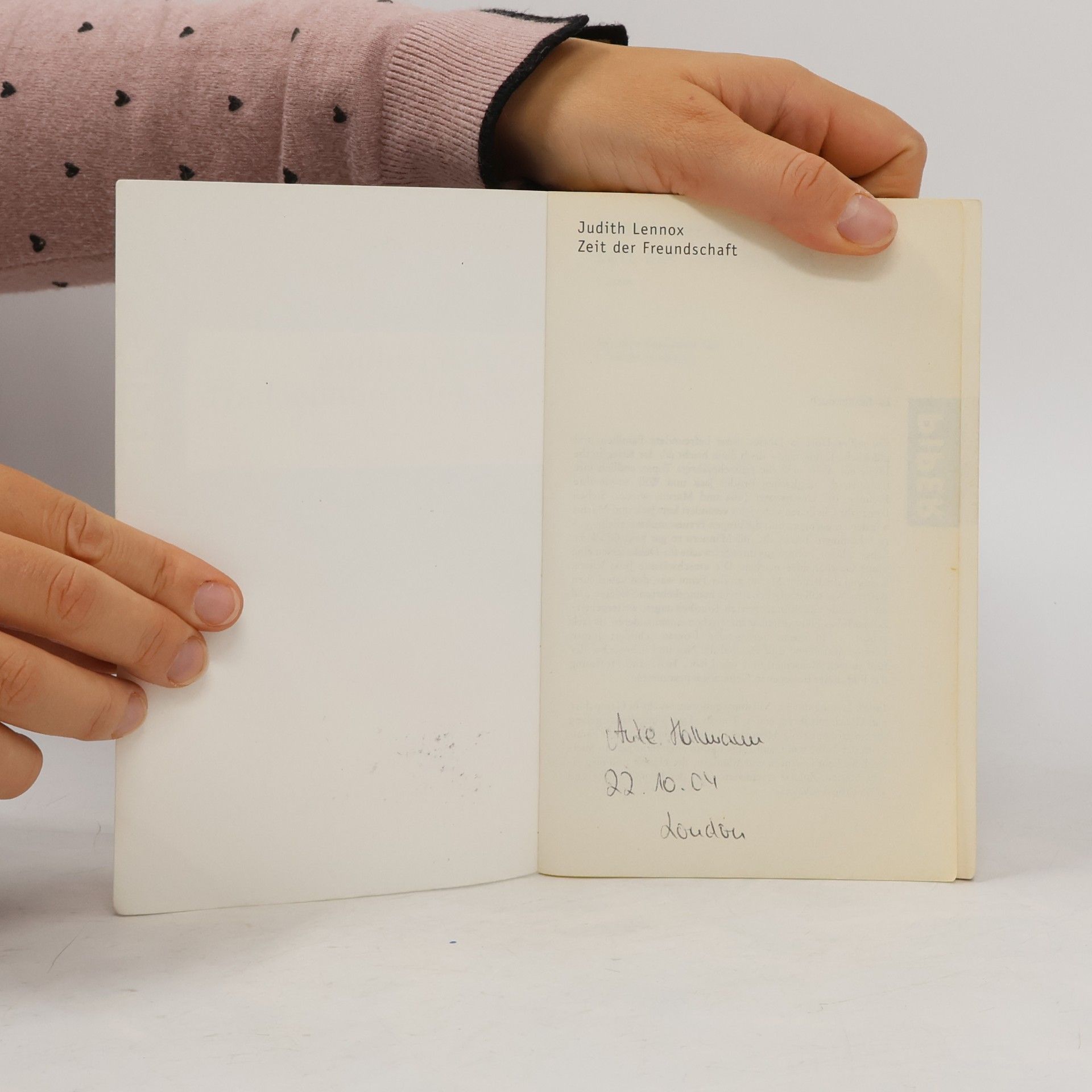 Judith Lennox Zeit der Freundschaft