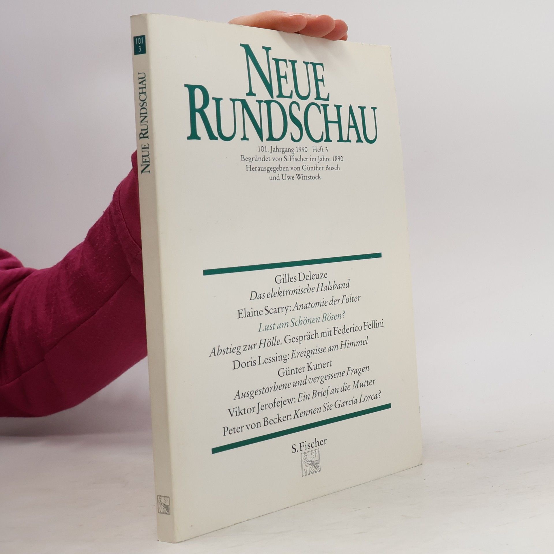 Neue Rundschau 101. Jahrgang 1990 Heft 3