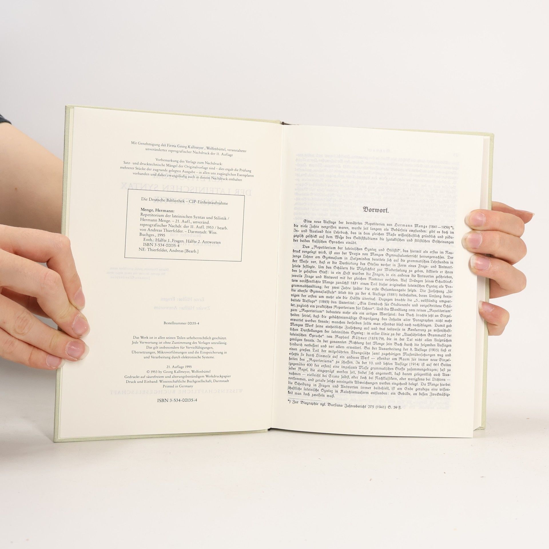 Hermann Menge Repetitorium der lateinischen Syntax und Stilistik
