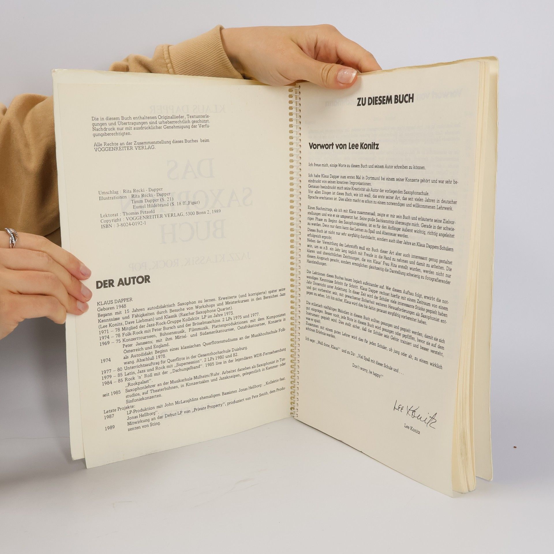 Klaus Dapper Das Saxophonbuch