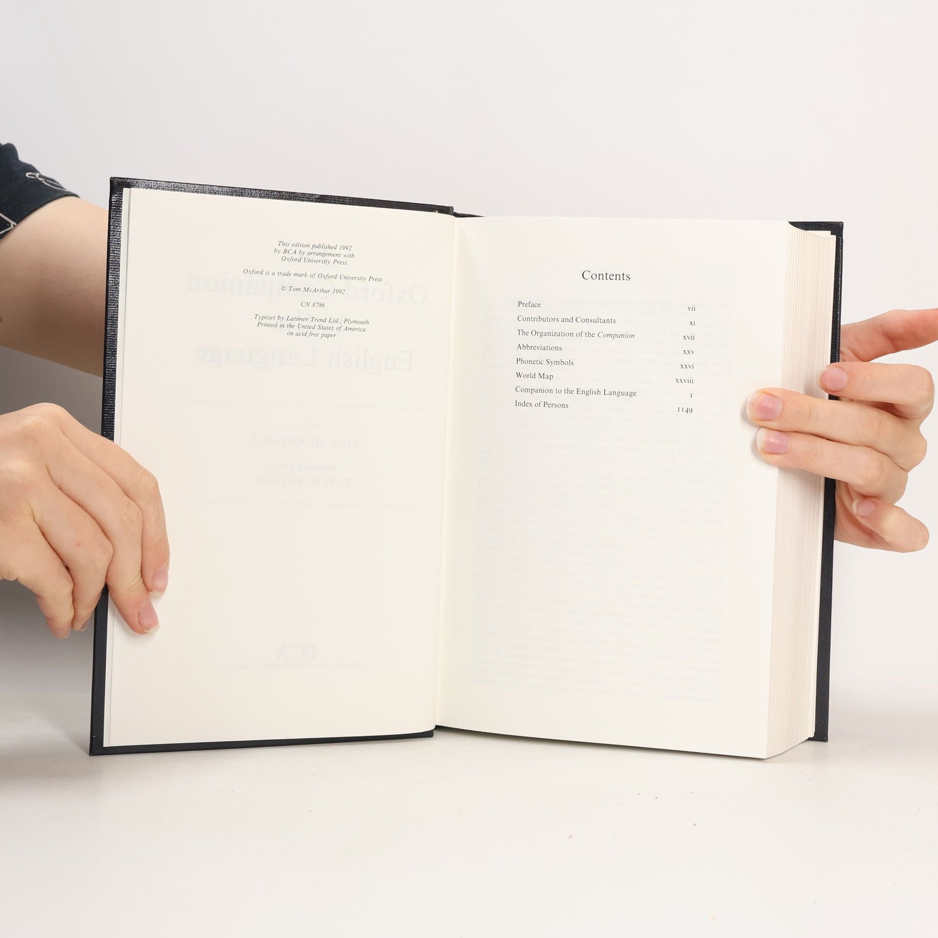 Tom McArthur THE OXFORD COMPANION TO THE ENGLISH LANGUAGE