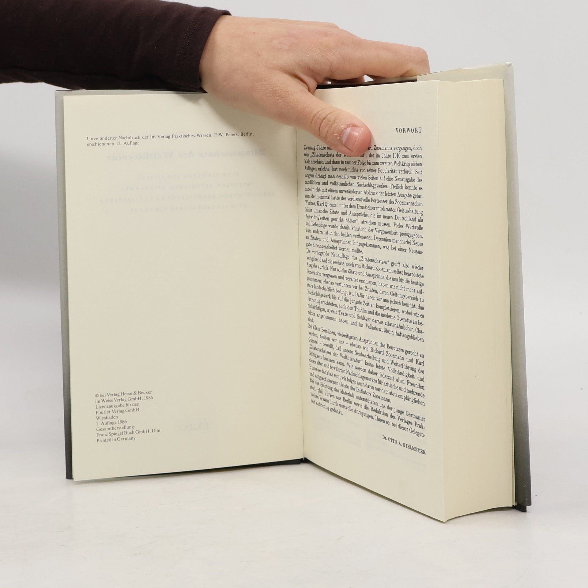 Richard Zoozmann Zitatenschatz der Weltliteratur