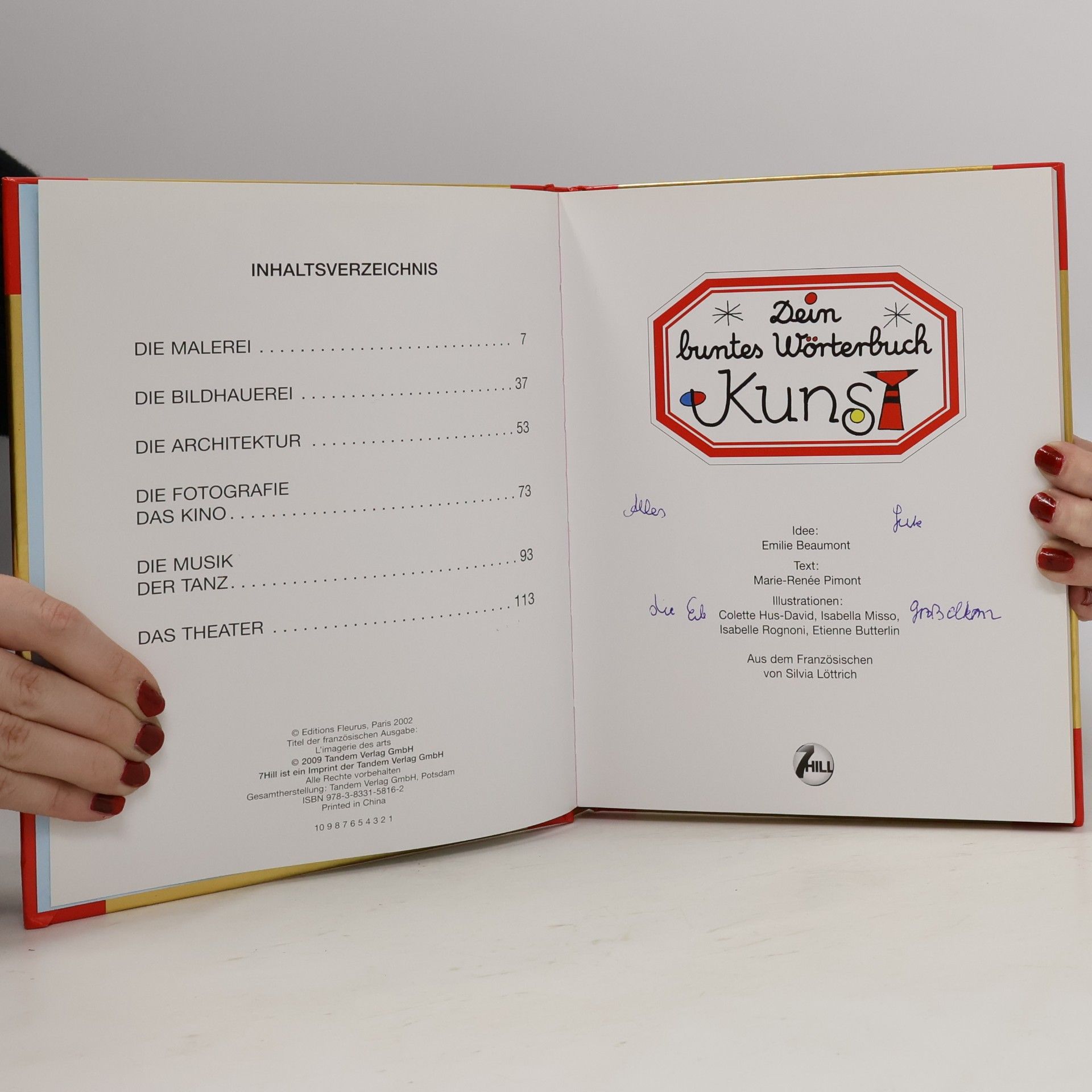 Marie-Renée Pimont Dein buntes Wörterbuch Kunst