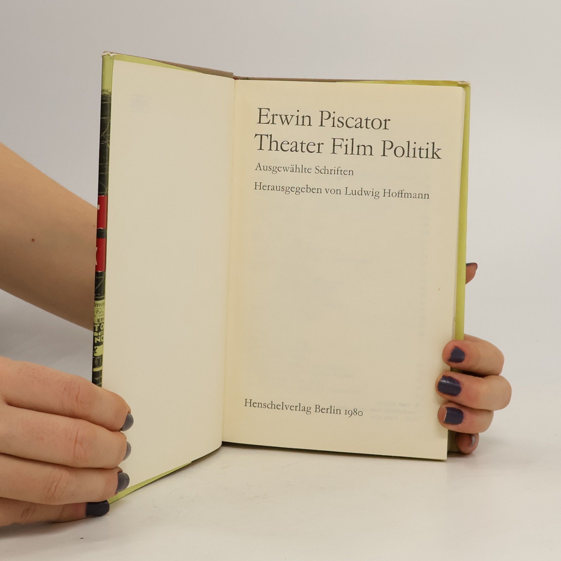 Erwin Piscator Theater Film Politik