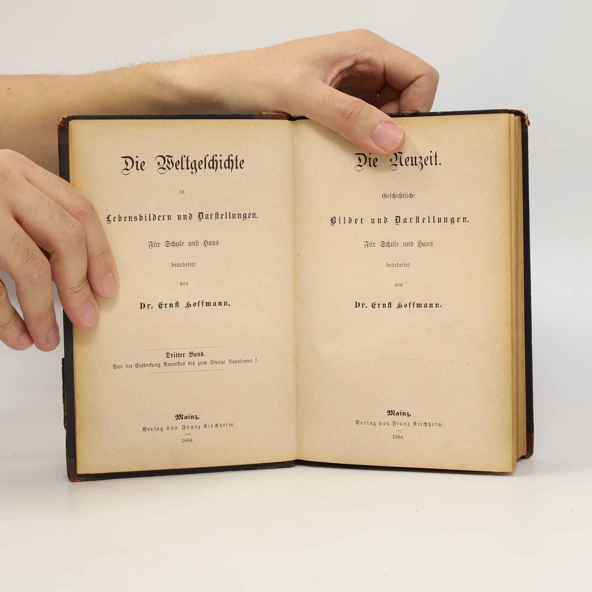 Ernst Hoffmann Die Neuzeit. Geschichtliche Bilder und Darstllungen