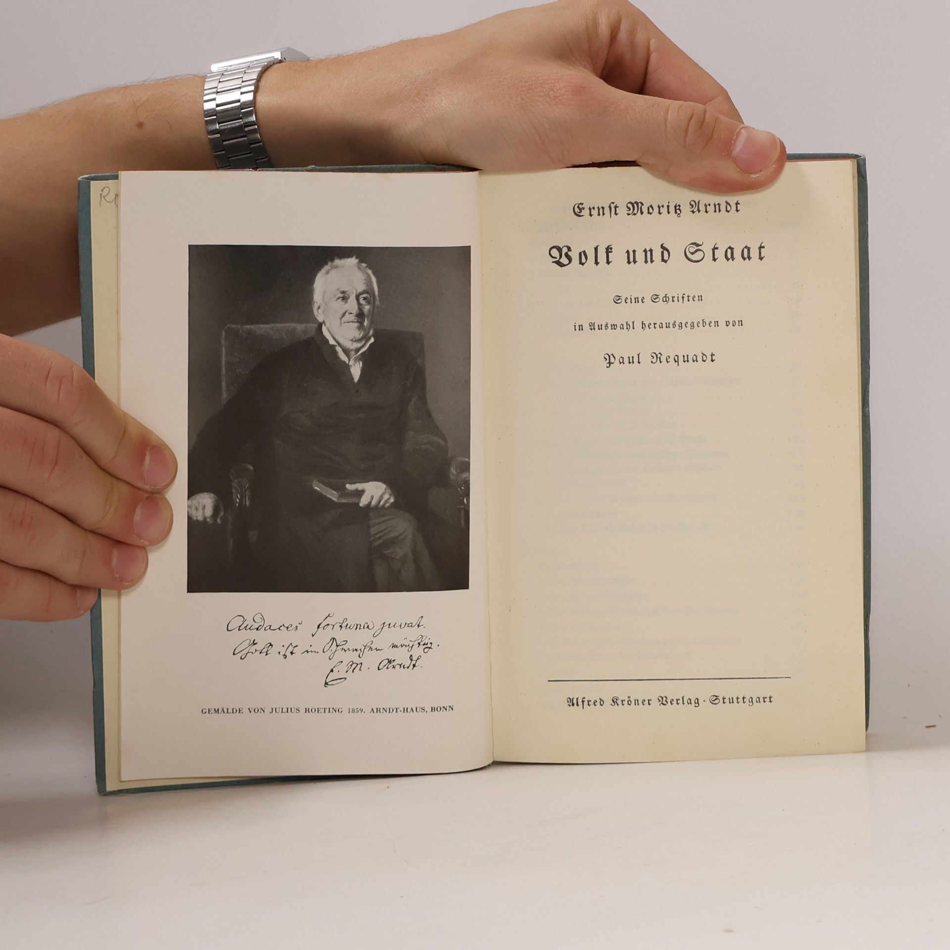 Ernst Moritz Arndt Volk und Staat