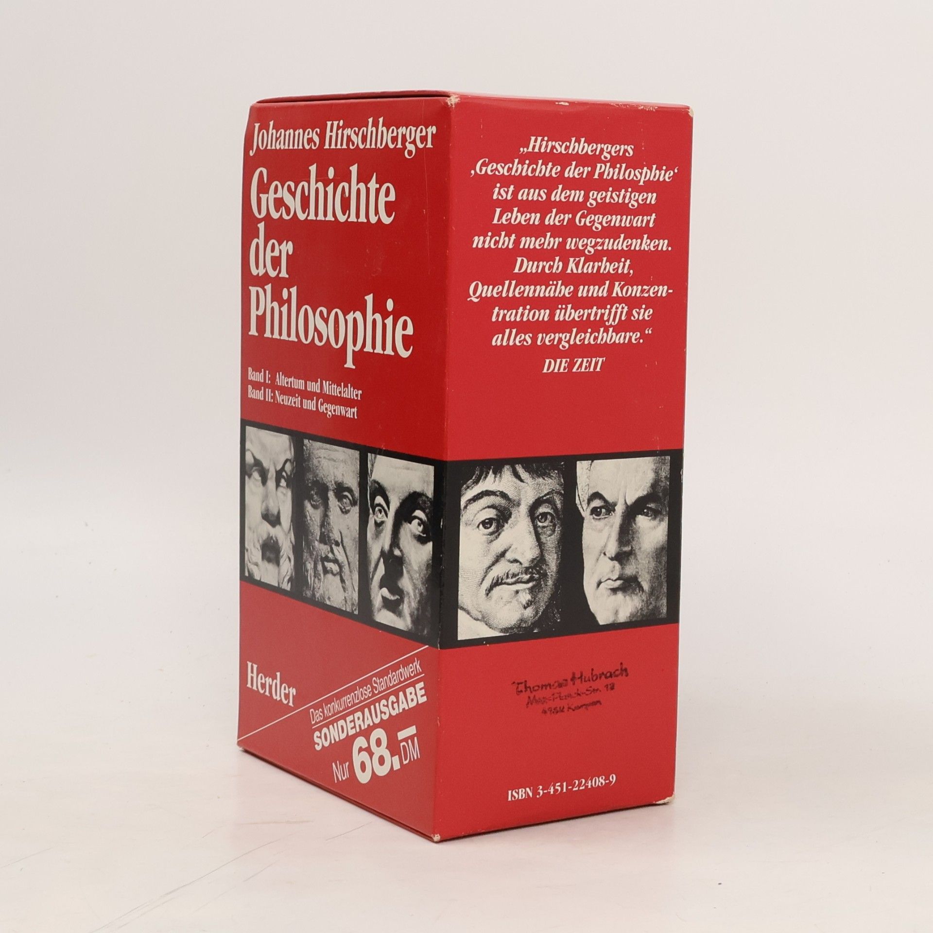 Johannes Hirschberger Geschichte der Philosophie