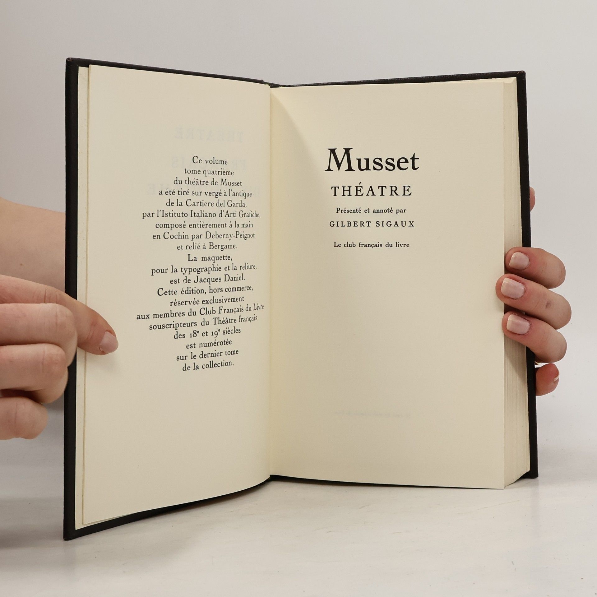 Musset Théâtre français 19e siècle 4. Carmosine. Bettine. La Quittance du diable. Faire sans dire