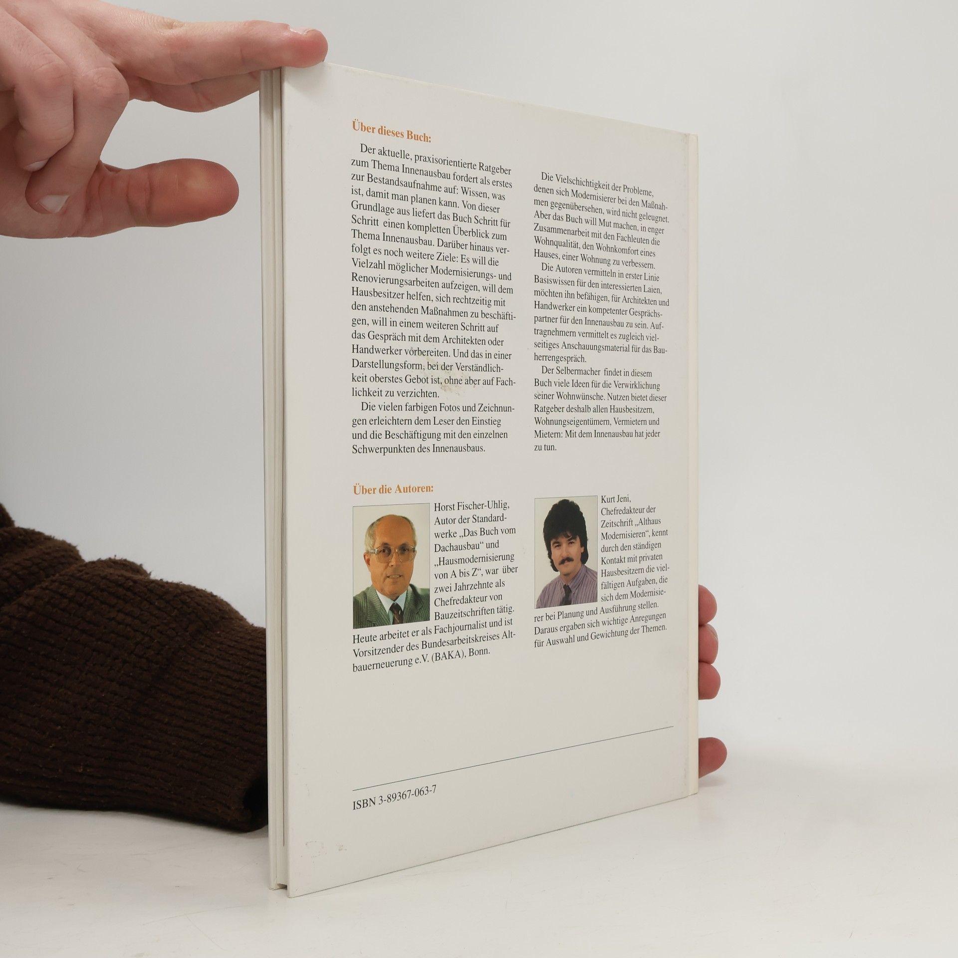 Kurt Jeni Das Buch vom Innenausbau