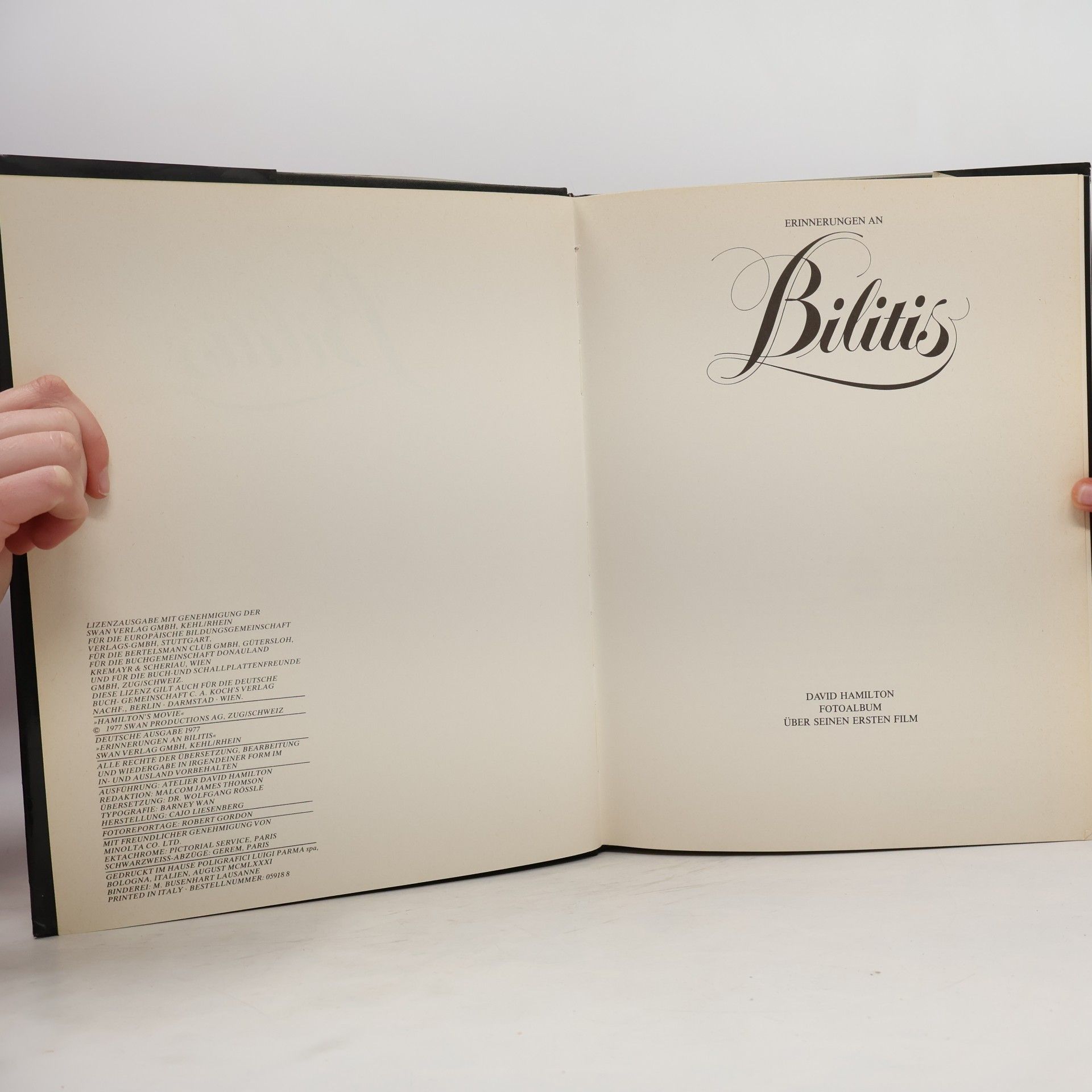 David Hamilton Erinnerungen an Bilitis