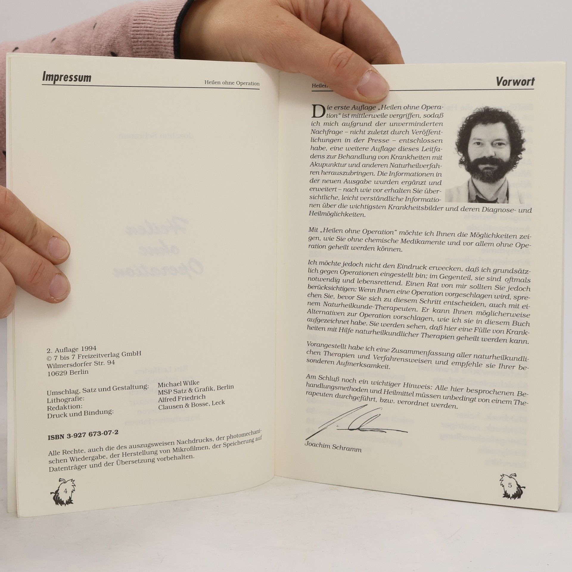 Joachim Schramm Heilen ohne Operation und ohne schädliche Chemie