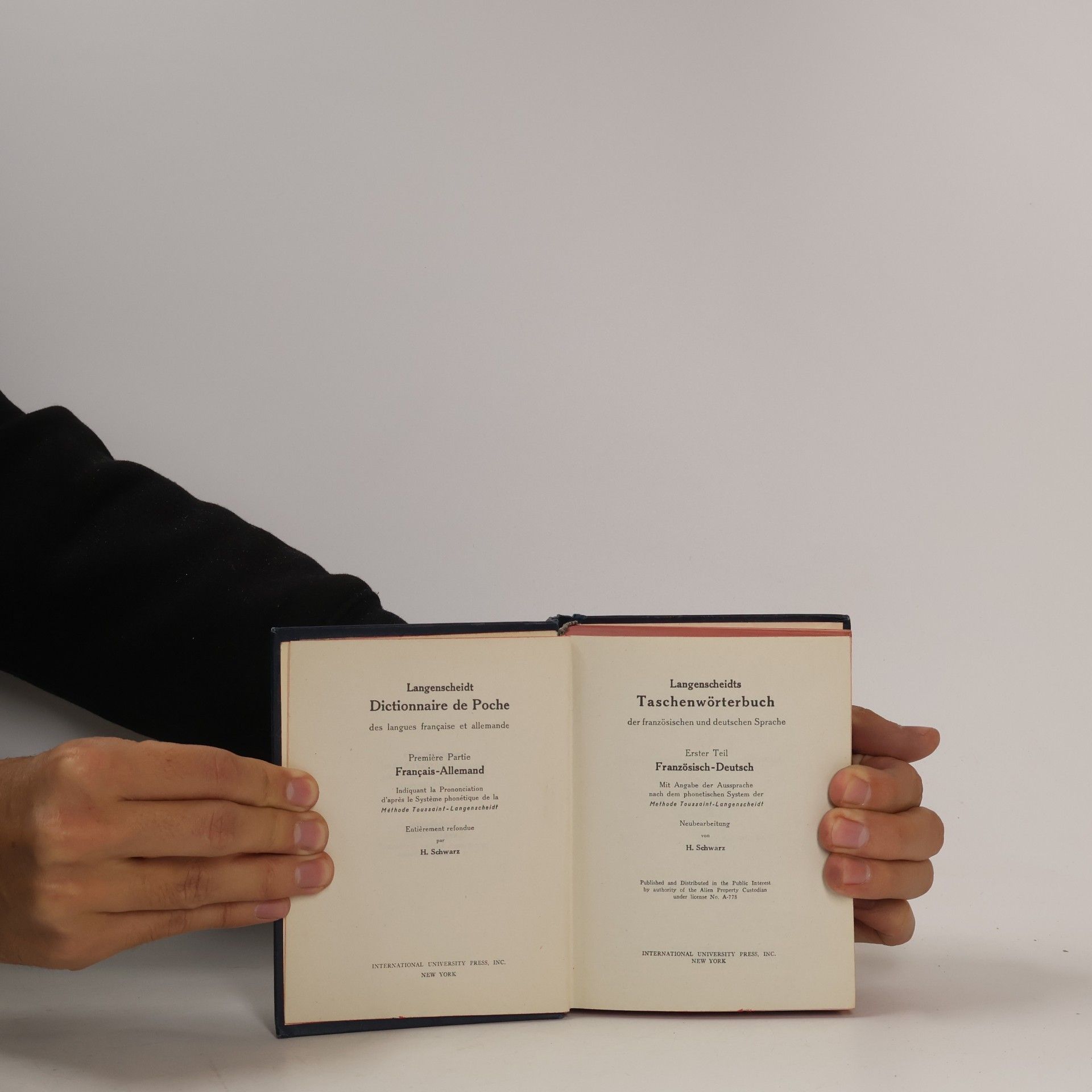 H. SCHWARZ Langenscheidts Taschenwörterbuch I